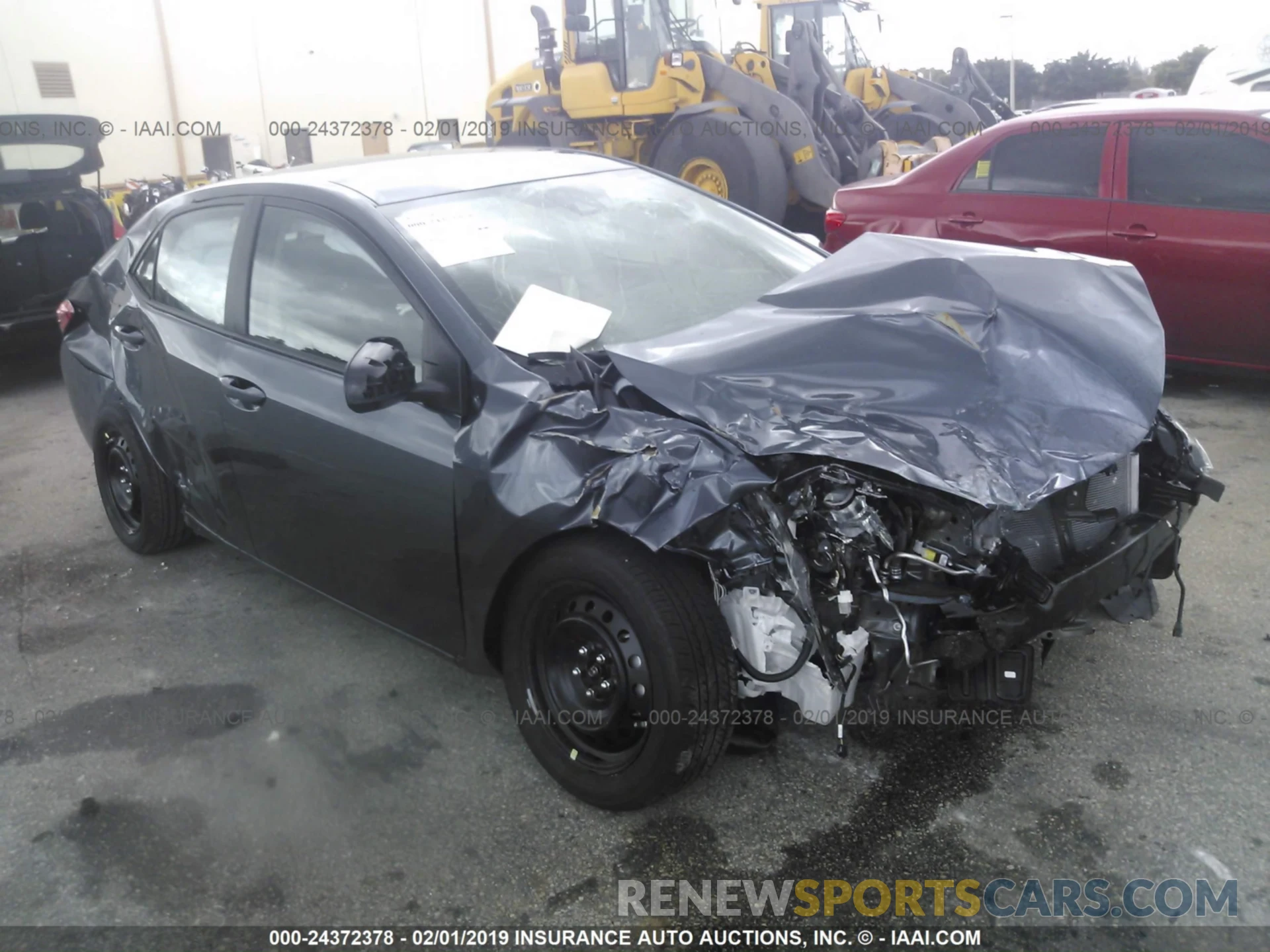 1 Photograph of a damaged car 2T1BURHE0KC136249 TOYOTA COROLLA 2019