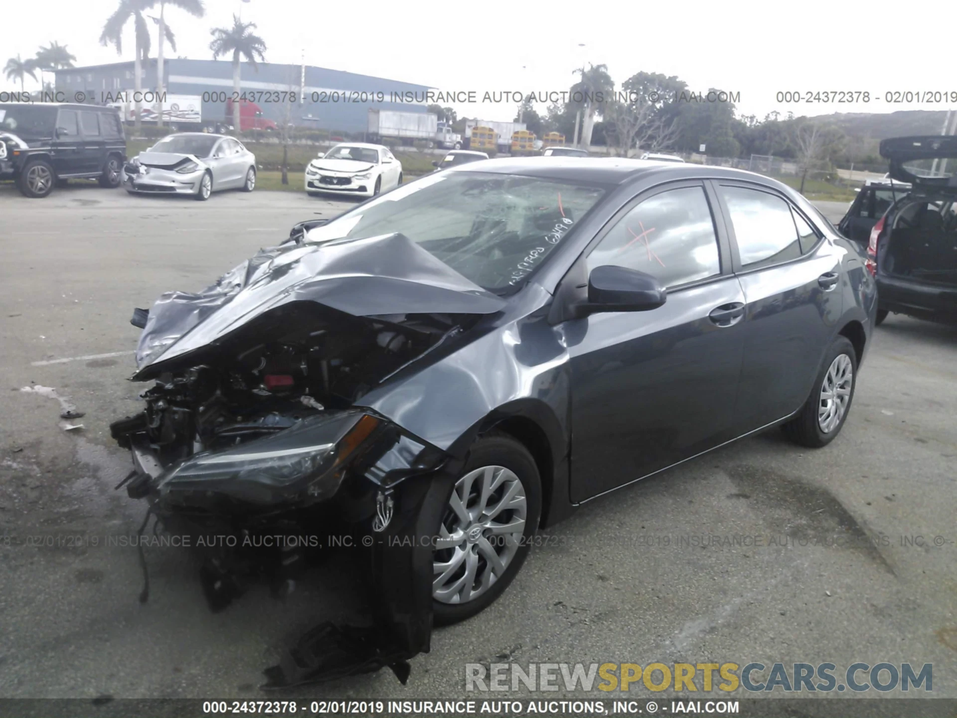 2 Photograph of a damaged car 2T1BURHE0KC136249 TOYOTA COROLLA 2019