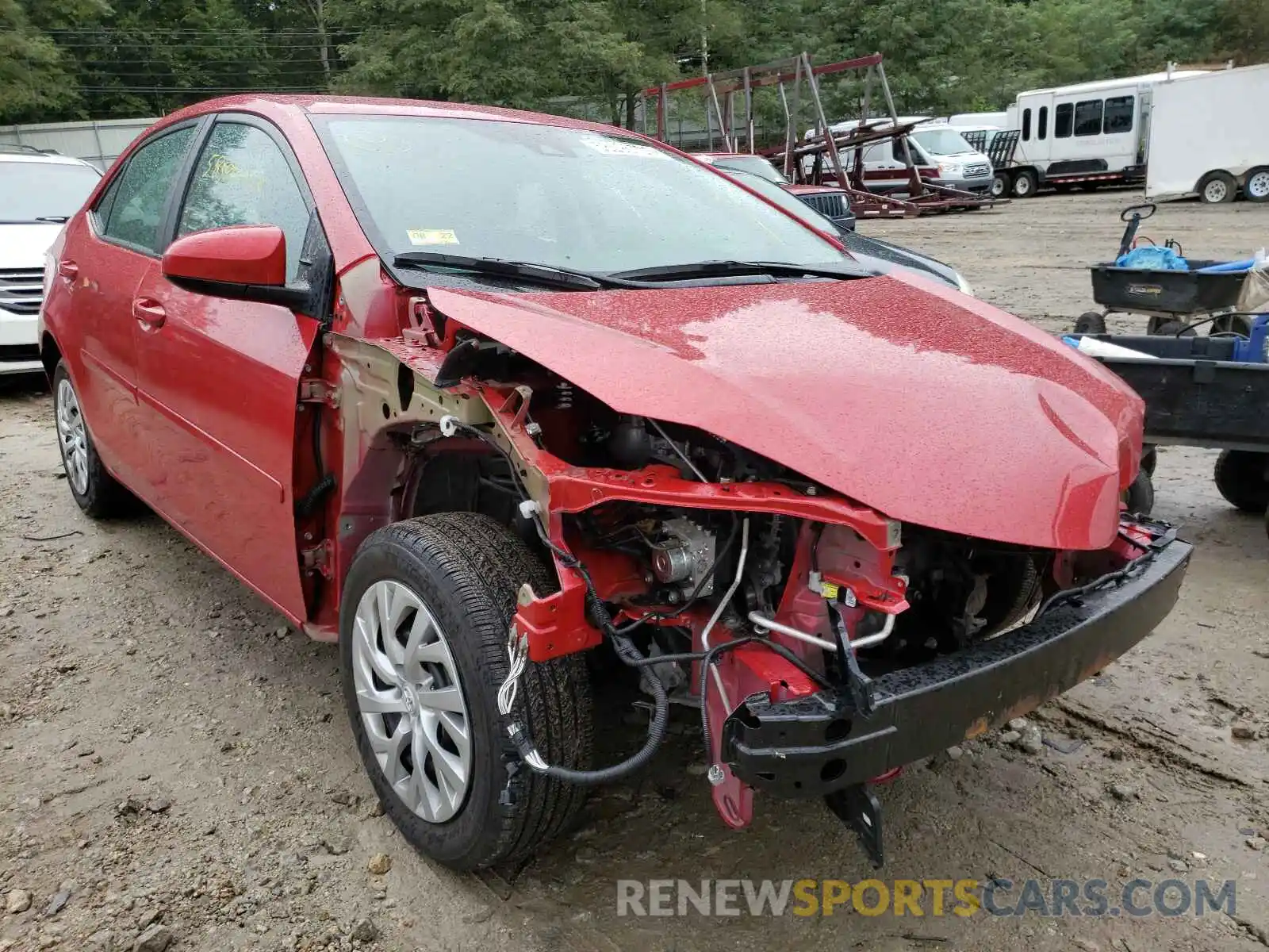 1 Photograph of a damaged car 2T1BURHE0KC136266 TOYOTA COROLLA 2019