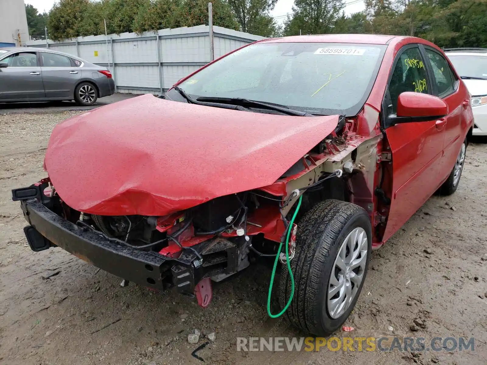 2 Photograph of a damaged car 2T1BURHE0KC136266 TOYOTA COROLLA 2019