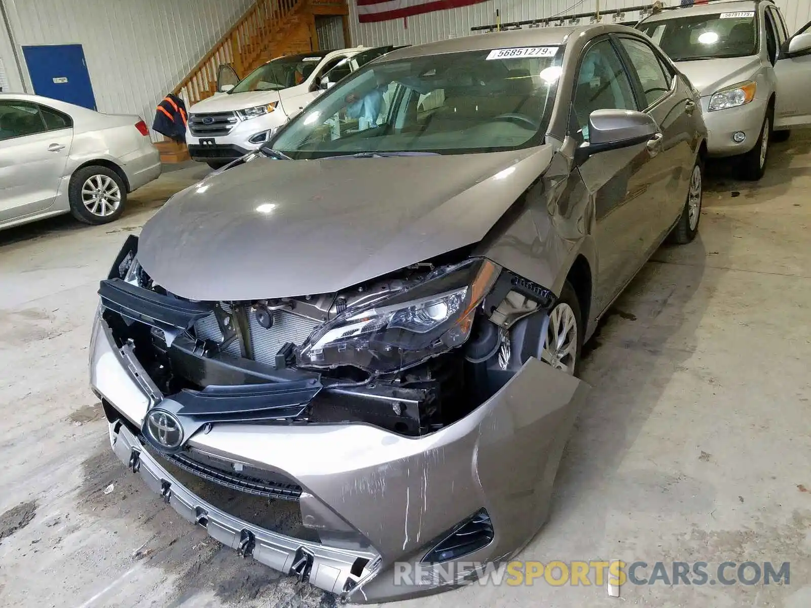 2 Photograph of a damaged car 2T1BURHE0KC136798 TOYOTA COROLLA 2019