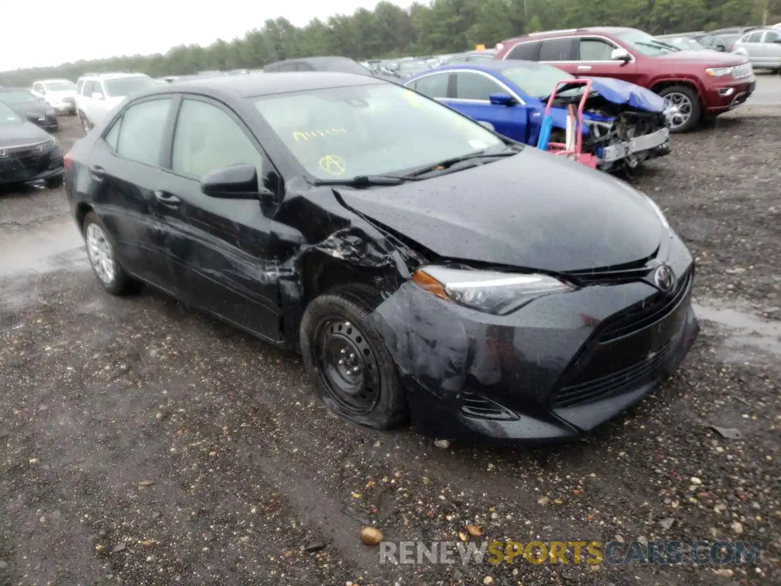 1 Photograph of a damaged car 2T1BURHE0KC136820 TOYOTA COROLLA 2019