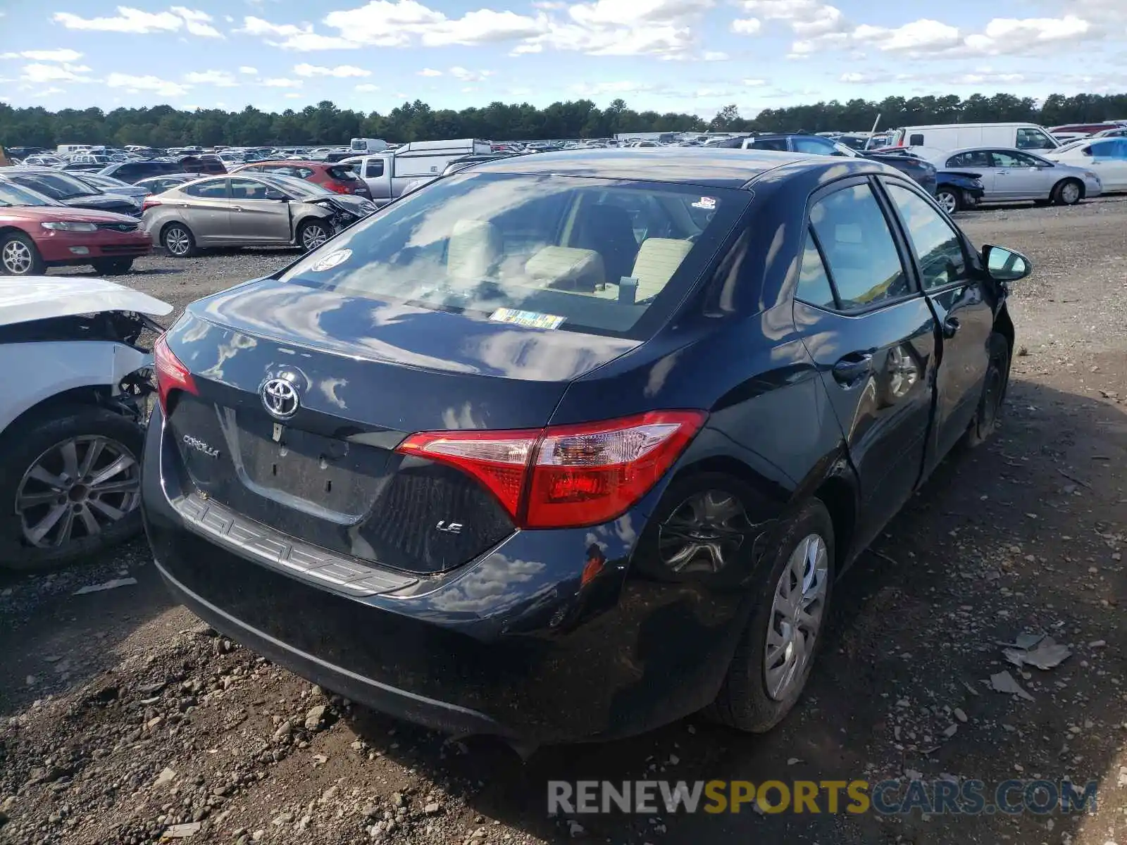 4 Photograph of a damaged car 2T1BURHE0KC136820 TOYOTA COROLLA 2019