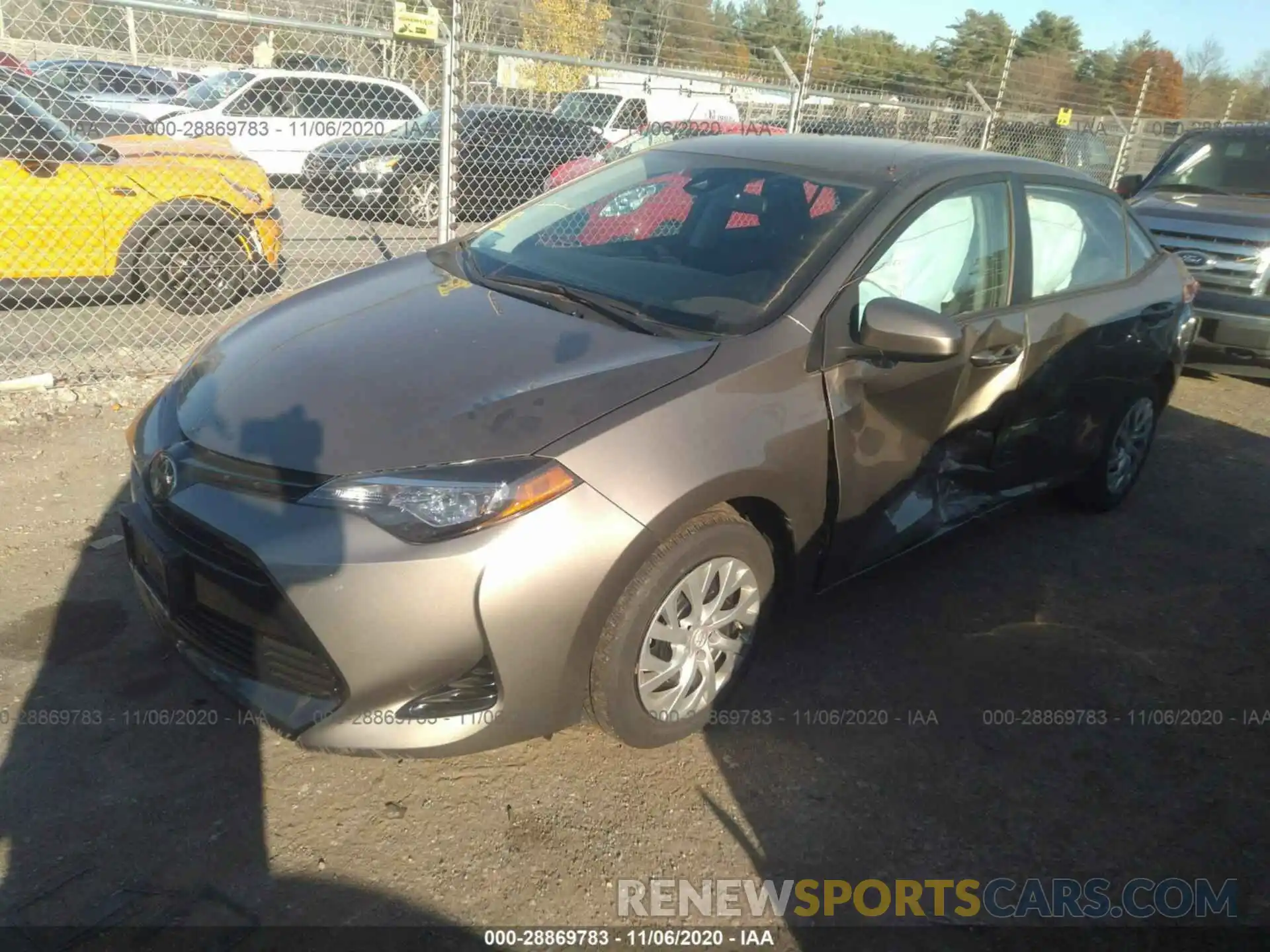 2 Photograph of a damaged car 2T1BURHE0KC136946 TOYOTA COROLLA 2019