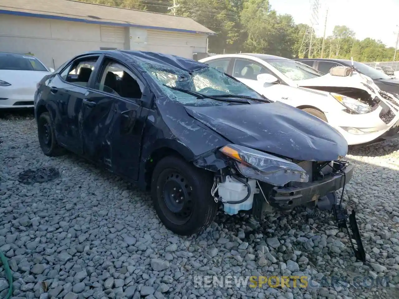 1 Photograph of a damaged car 2T1BURHE0KC137451 TOYOTA COROLLA 2019