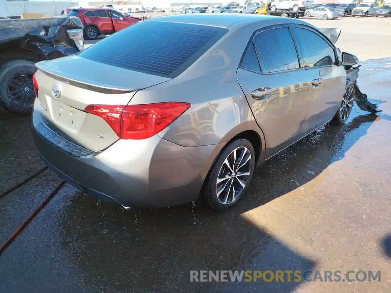 4 Photograph of a damaged car 2T1BURHE0KC137790 TOYOTA COROLLA 2019