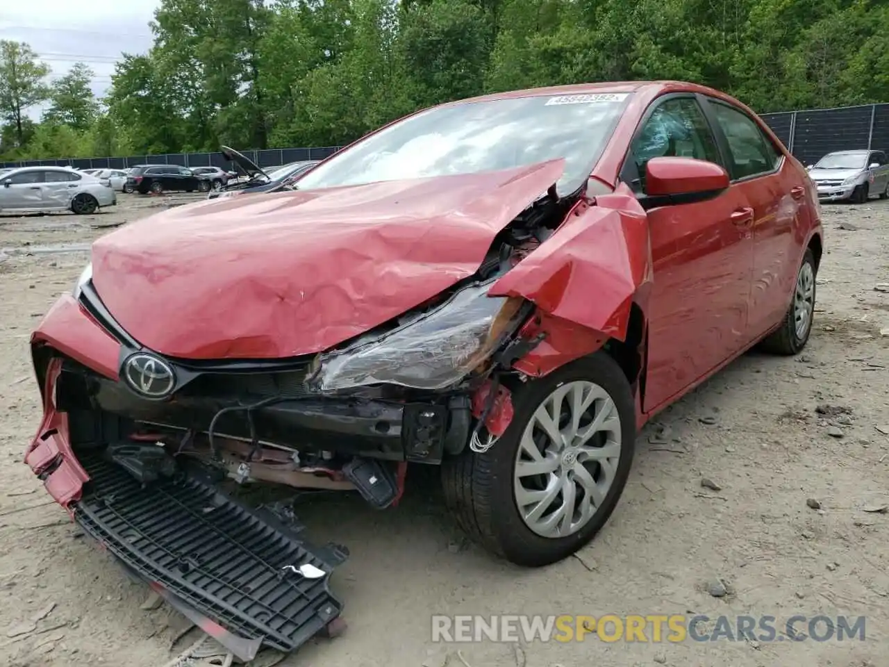 2 Photograph of a damaged car 2T1BURHE0KC137952 TOYOTA COROLLA 2019