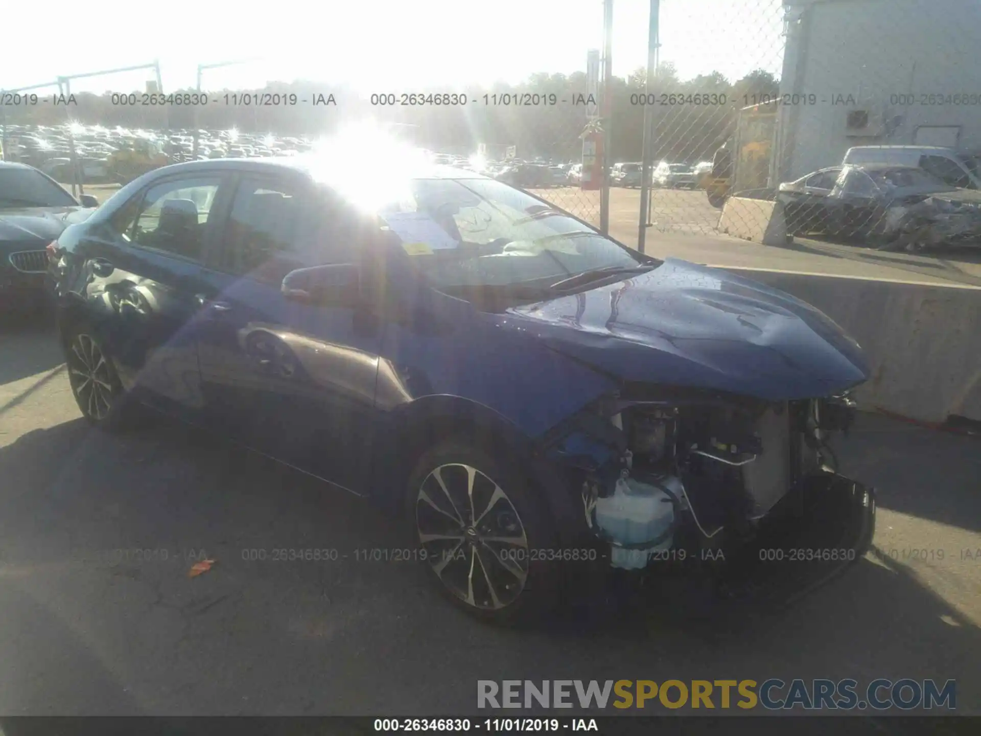 1 Photograph of a damaged car 2T1BURHE0KC138356 TOYOTA COROLLA 2019