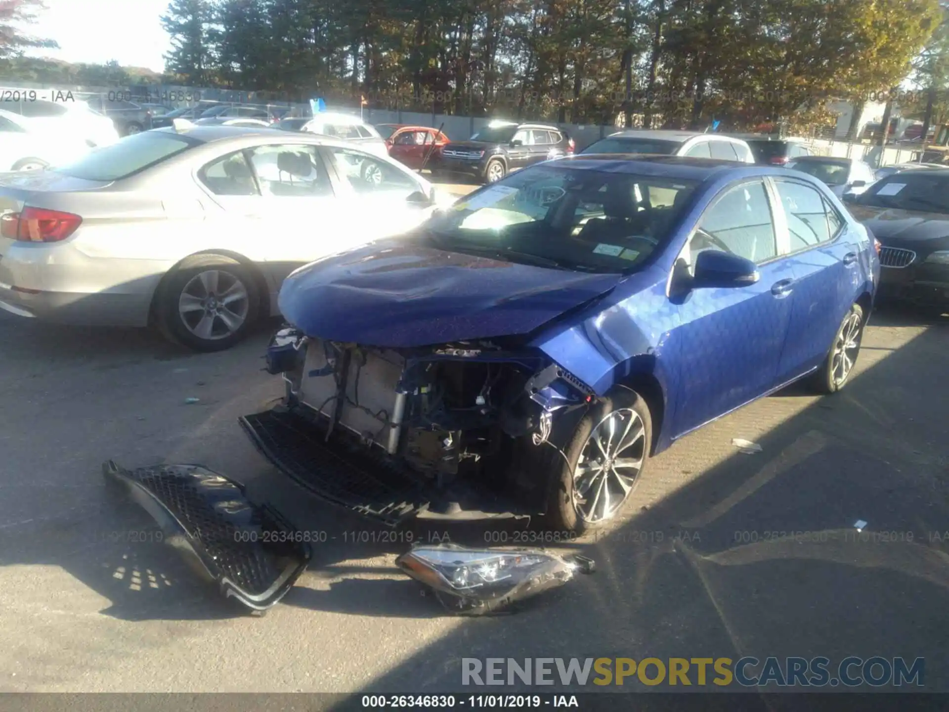 2 Photograph of a damaged car 2T1BURHE0KC138356 TOYOTA COROLLA 2019