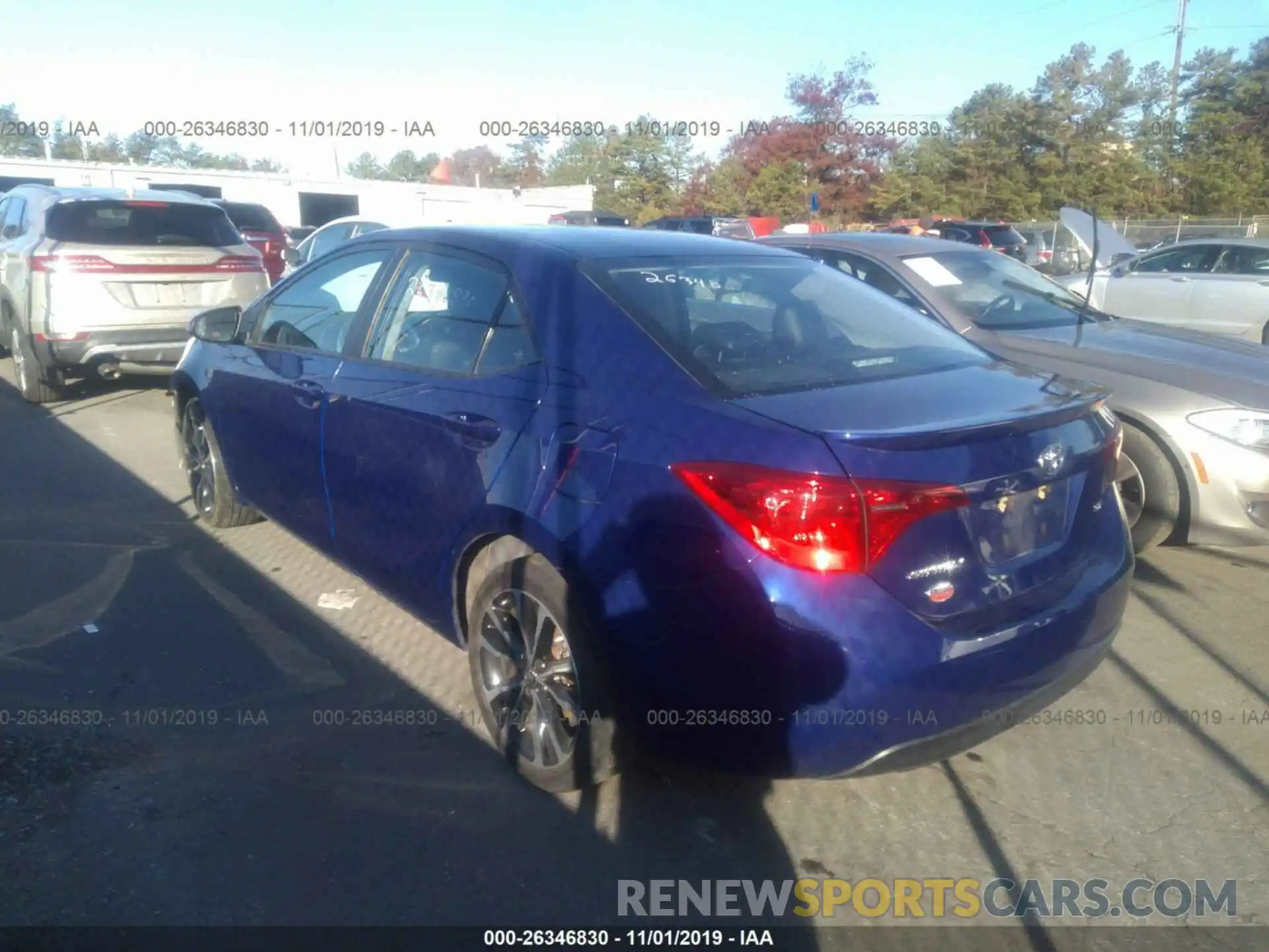 3 Photograph of a damaged car 2T1BURHE0KC138356 TOYOTA COROLLA 2019