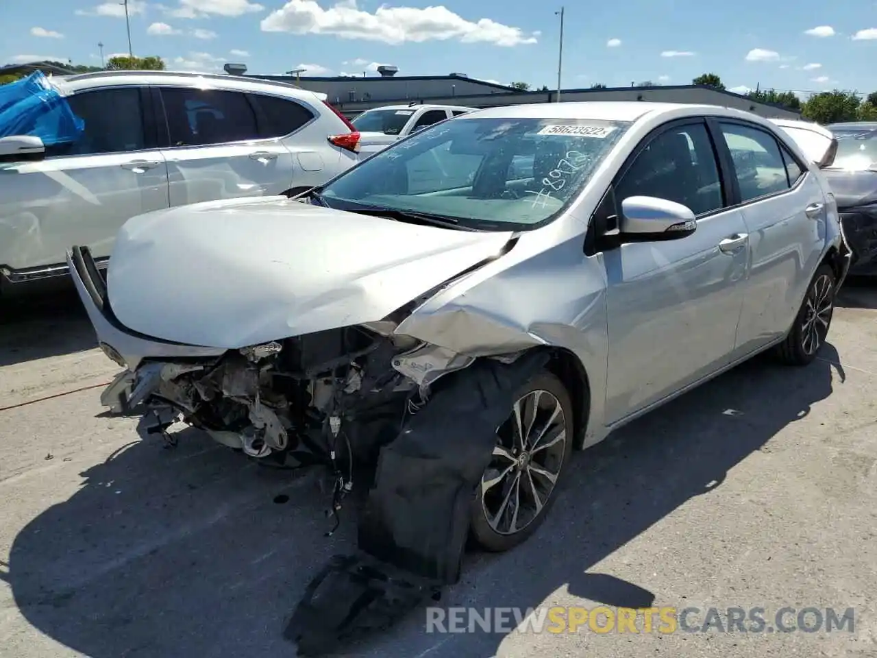 2 Photograph of a damaged car 2T1BURHE0KC138972 TOYOTA COROLLA 2019