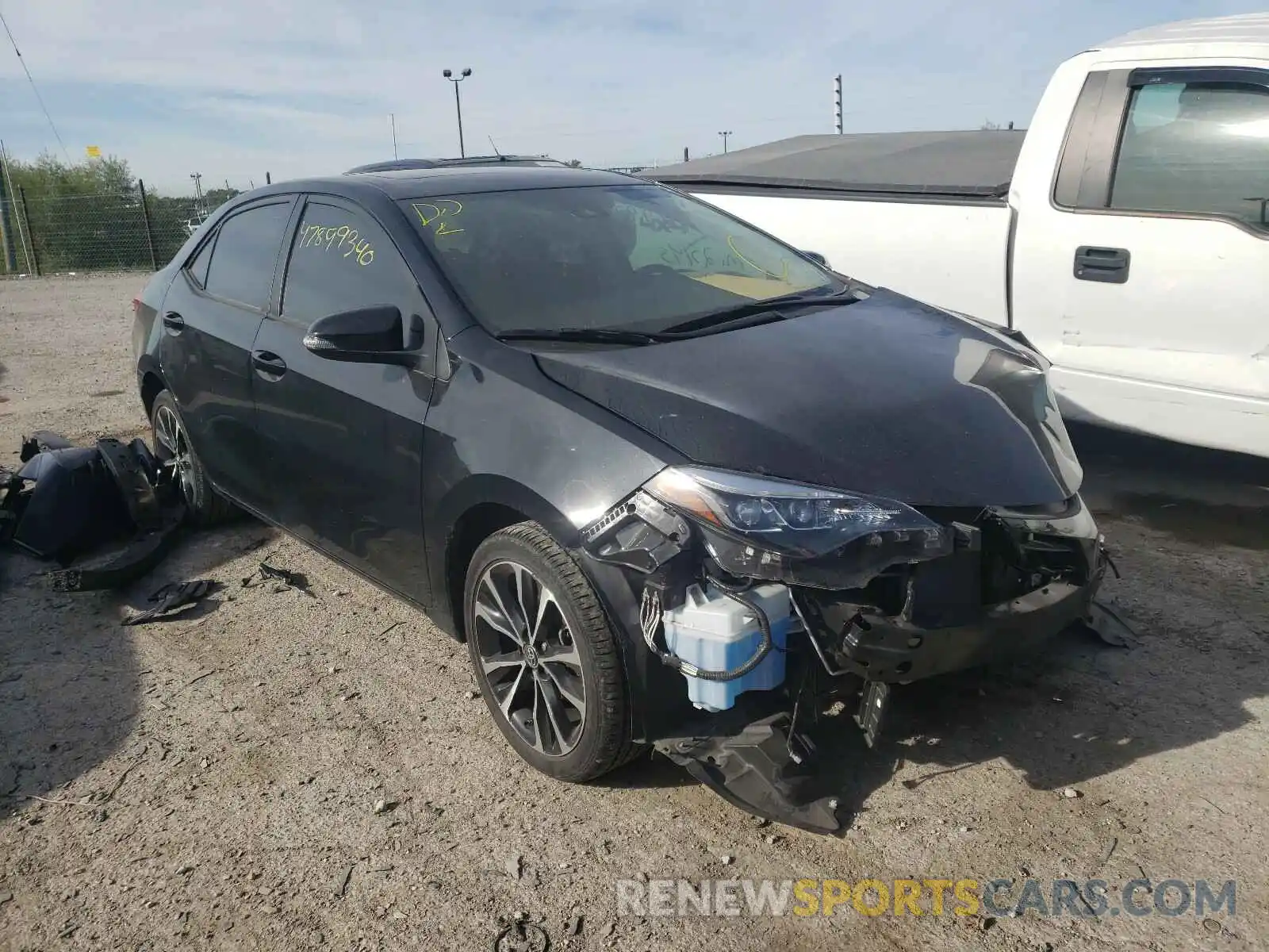 1 Photograph of a damaged car 2T1BURHE0KC139538 TOYOTA COROLLA 2019