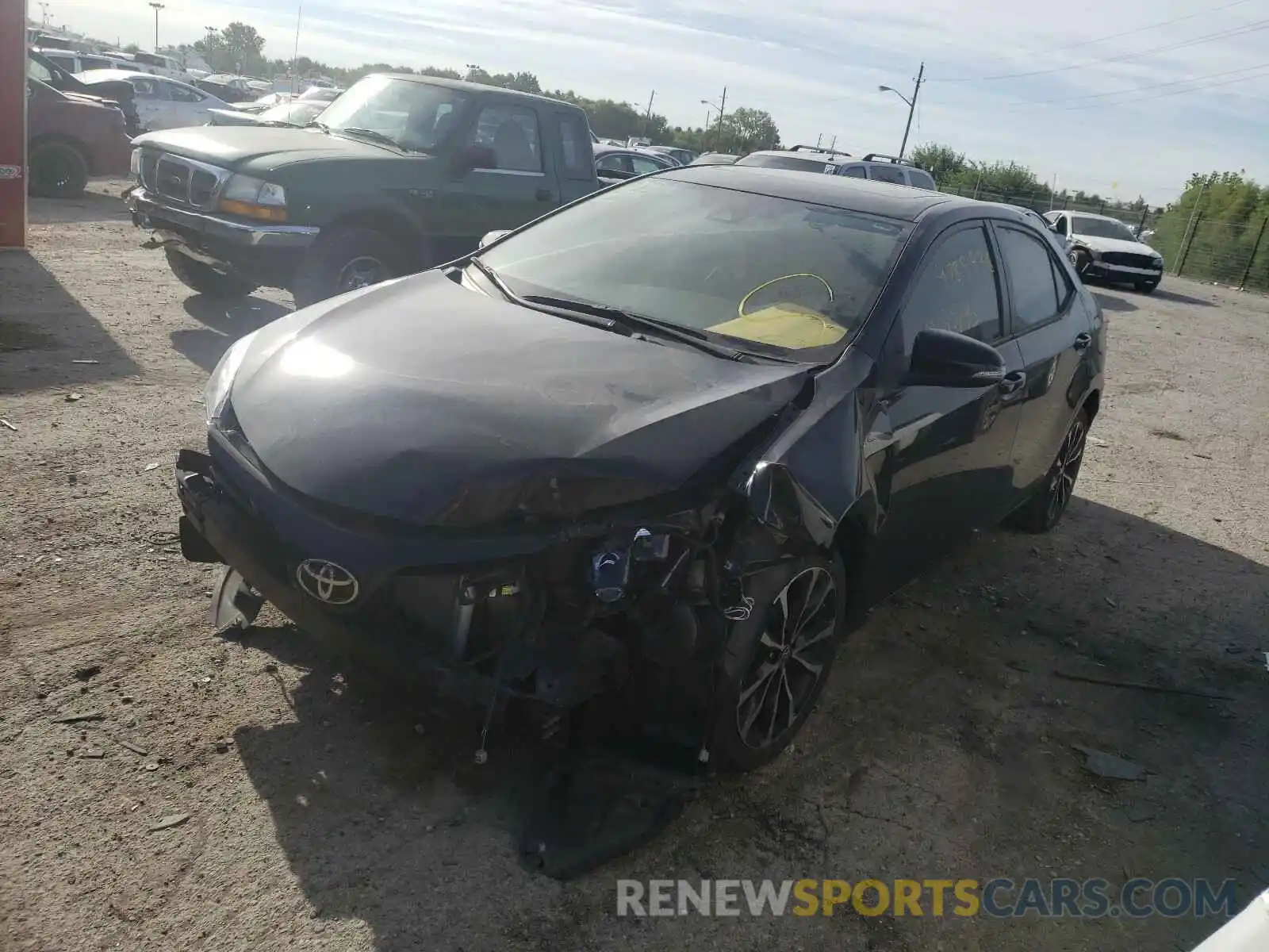 2 Photograph of a damaged car 2T1BURHE0KC139538 TOYOTA COROLLA 2019