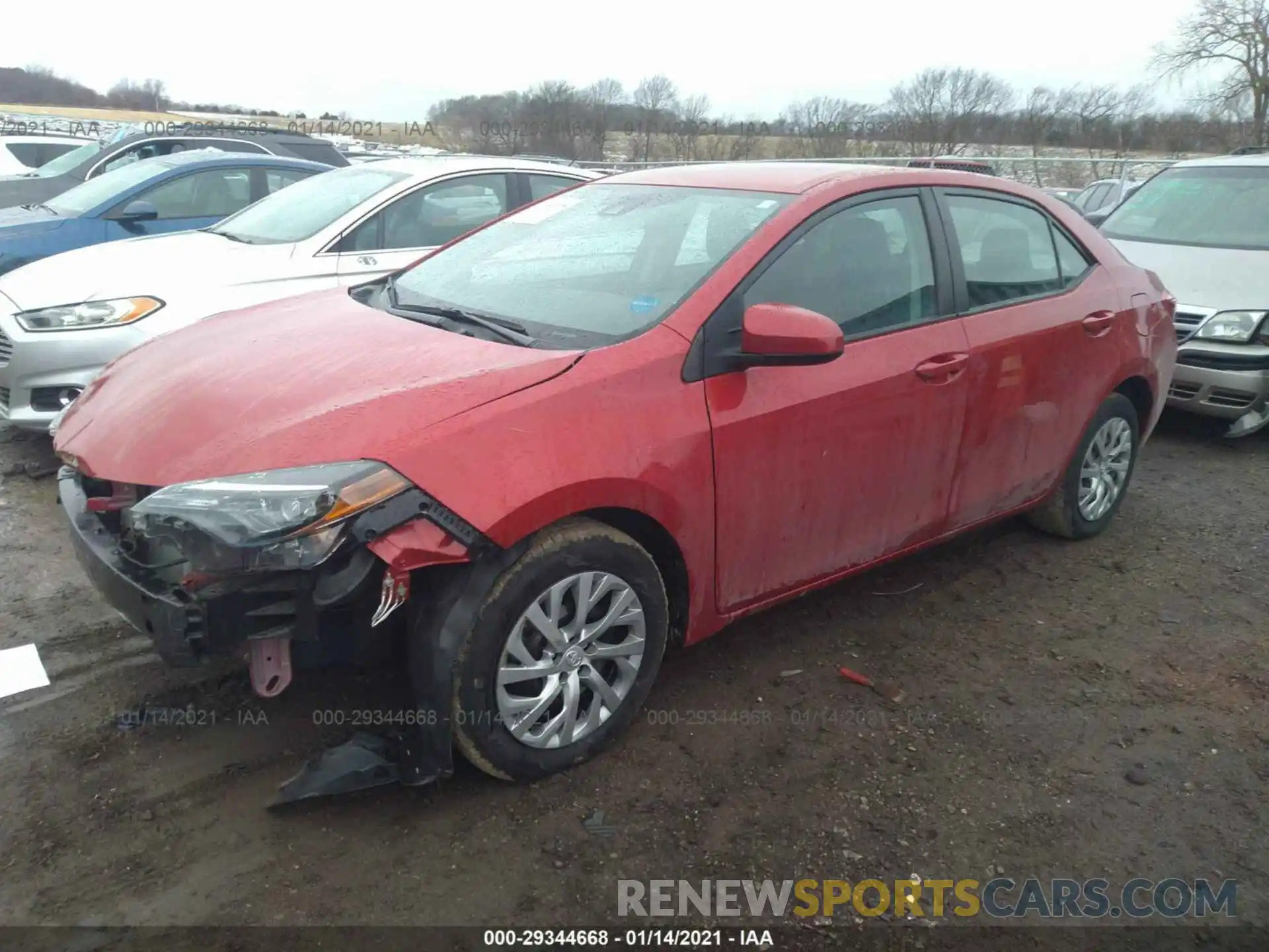 2 Photograph of a damaged car 2T1BURHE0KC140382 TOYOTA COROLLA 2019