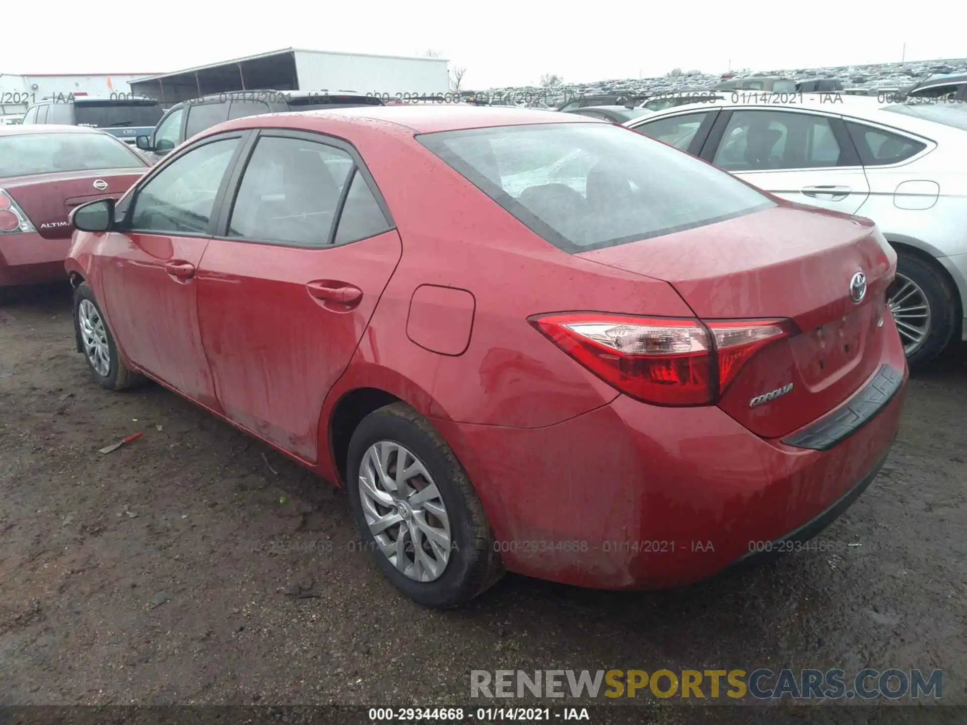 3 Photograph of a damaged car 2T1BURHE0KC140382 TOYOTA COROLLA 2019