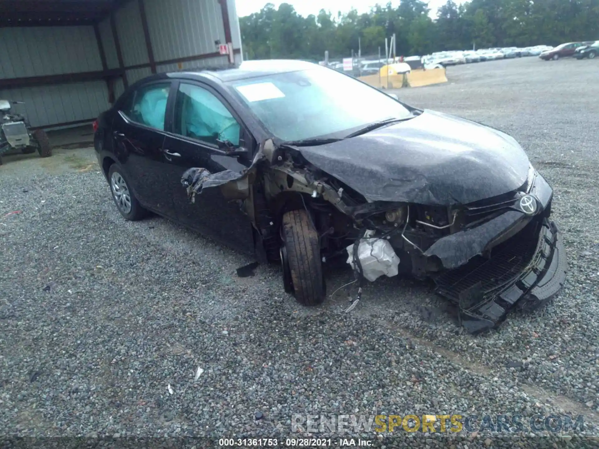 1 Photograph of a damaged car 2T1BURHE0KC141189 TOYOTA COROLLA 2019