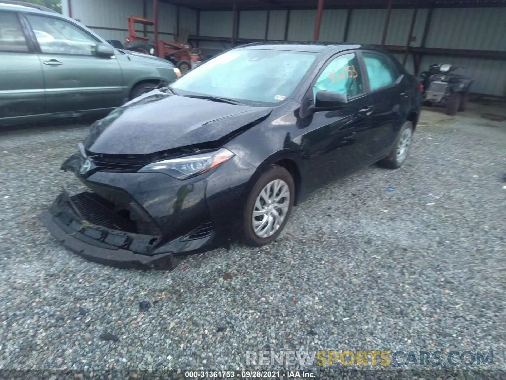 2 Photograph of a damaged car 2T1BURHE0KC141189 TOYOTA COROLLA 2019