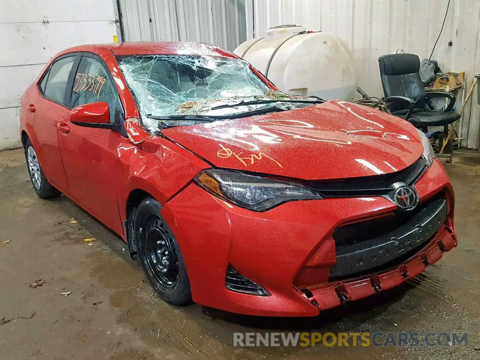 1 Photograph of a damaged car 2T1BURHE0KC141399 TOYOTA COROLLA 2019