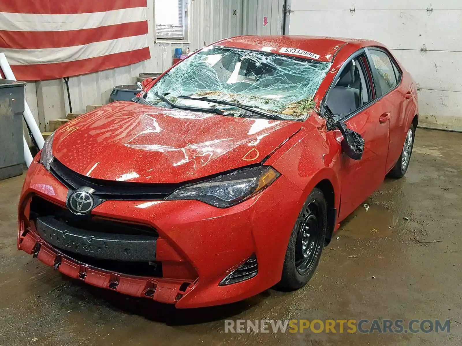 2 Photograph of a damaged car 2T1BURHE0KC141399 TOYOTA COROLLA 2019