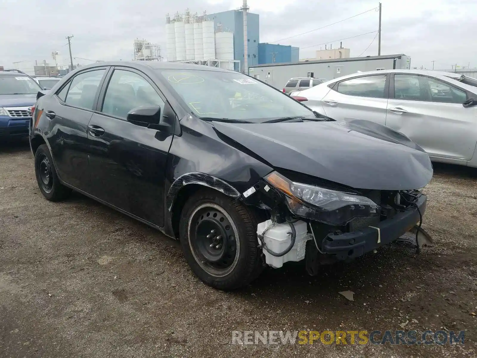 1 Photograph of a damaged car 2T1BURHE0KC142438 TOYOTA COROLLA 2019