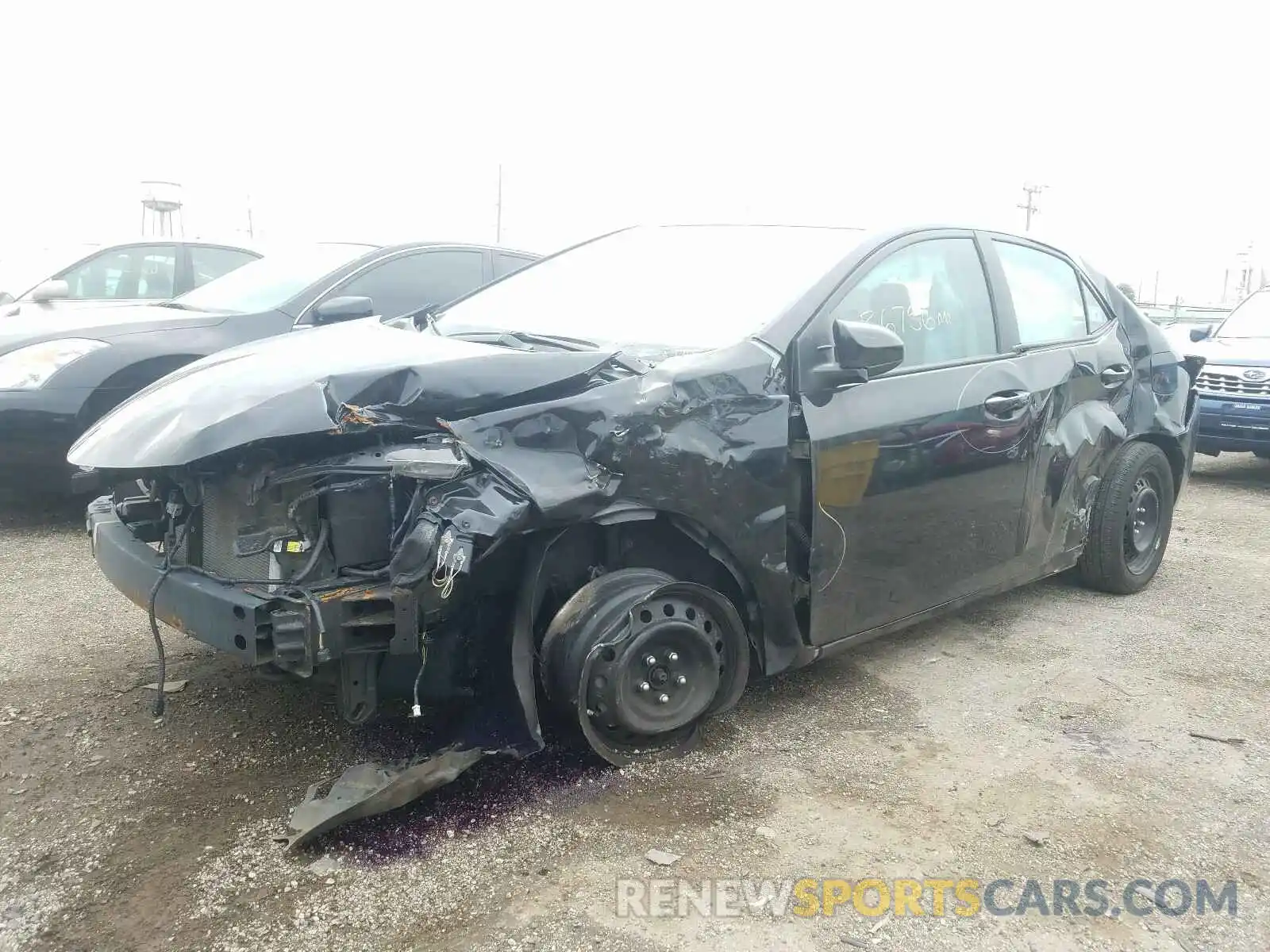 2 Photograph of a damaged car 2T1BURHE0KC142438 TOYOTA COROLLA 2019