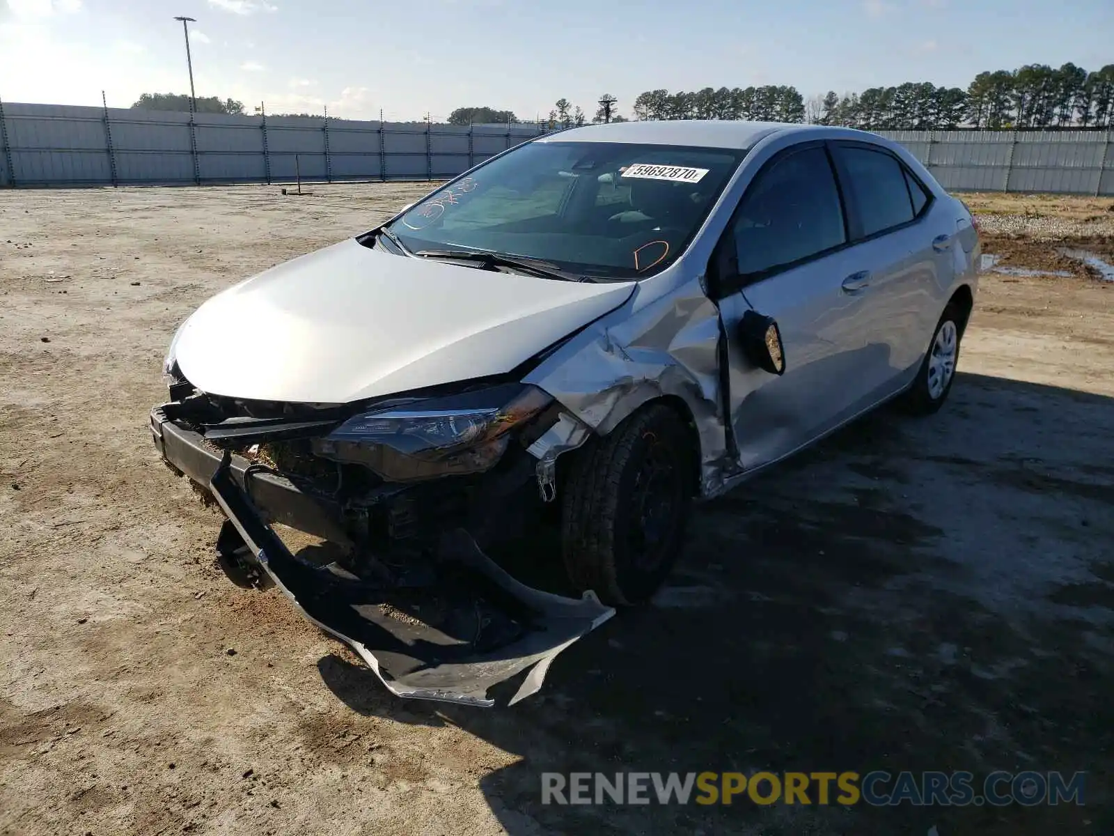 9 Фотография поврежденного автомобиля 2T1BURHE0KC142505 TOYOTA COROLLA 2019
