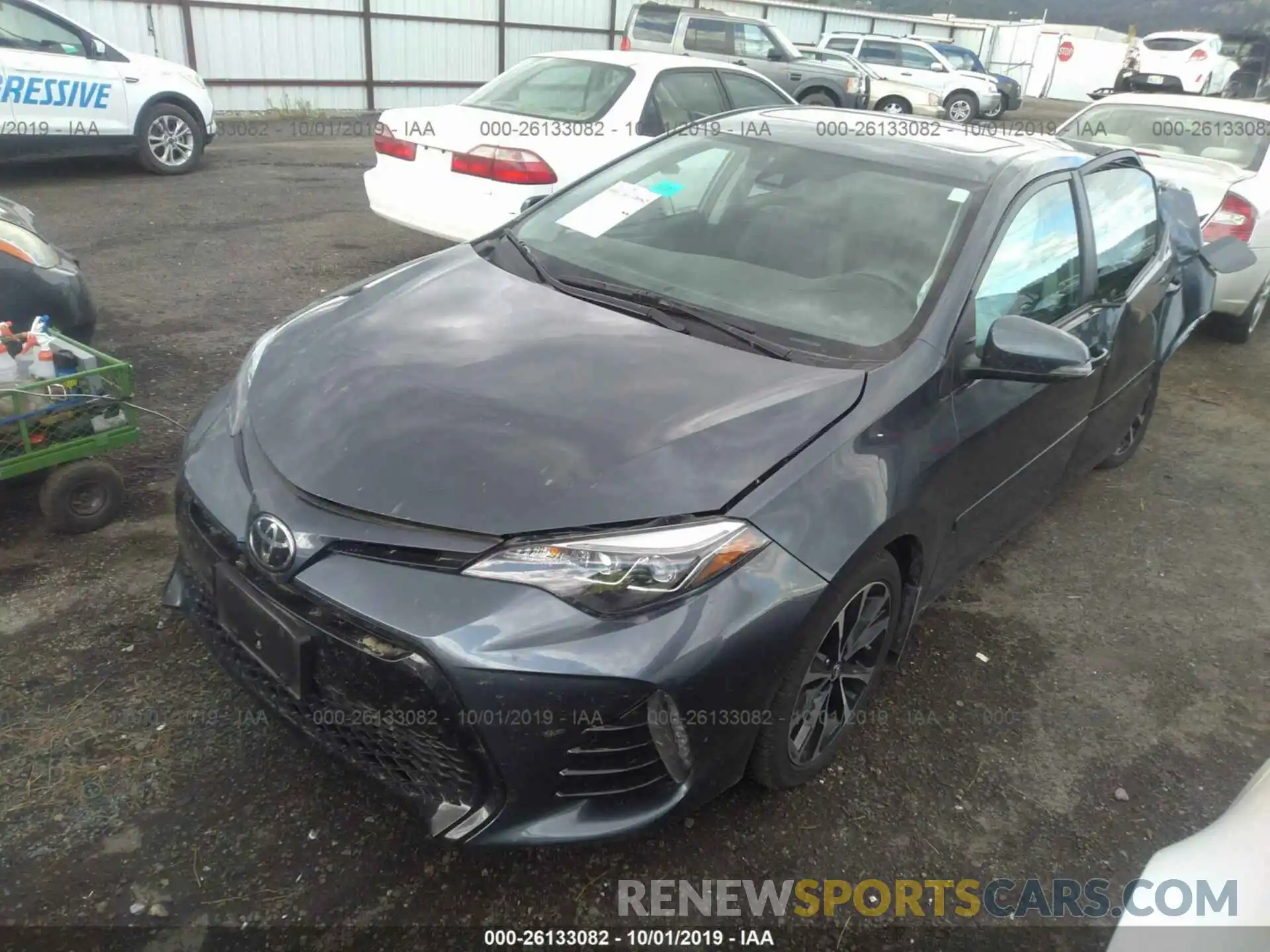 2 Фотография поврежденного автомобиля 2T1BURHE0KC142553 TOYOTA COROLLA 2019