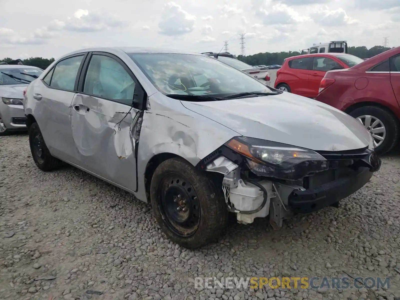 1 Photograph of a damaged car 2T1BURHE0KC142715 TOYOTA COROLLA 2019