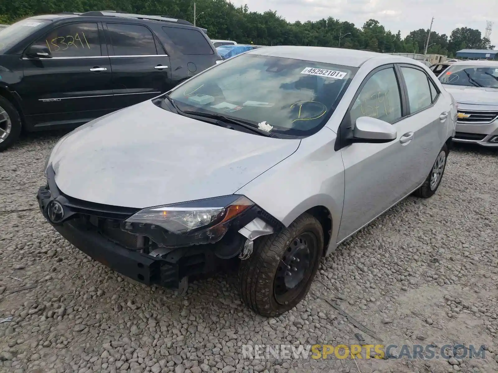 2 Photograph of a damaged car 2T1BURHE0KC142715 TOYOTA COROLLA 2019