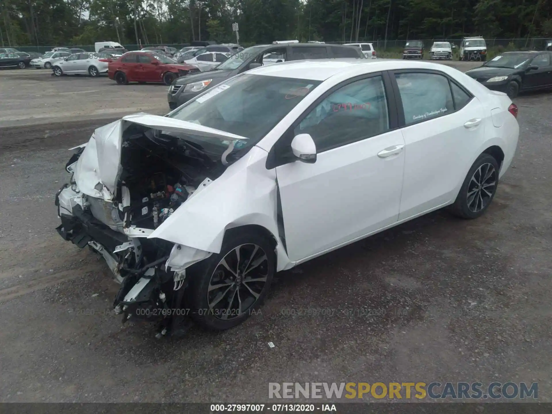 2 Photograph of a damaged car 2T1BURHE0KC142746 TOYOTA COROLLA 2019