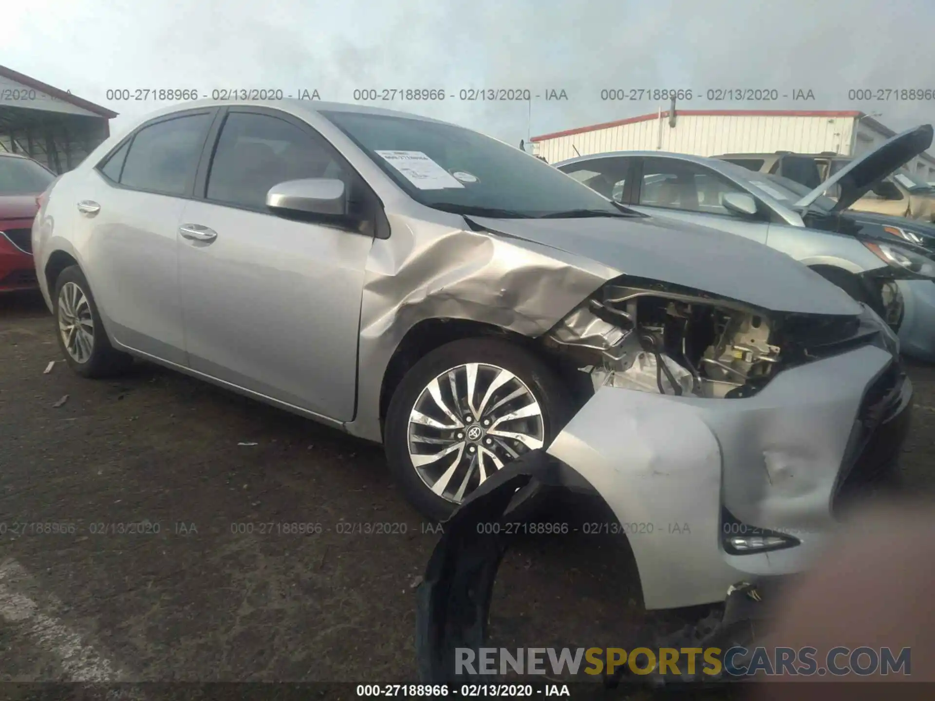 1 Photograph of a damaged car 2T1BURHE0KC142956 TOYOTA COROLLA 2019