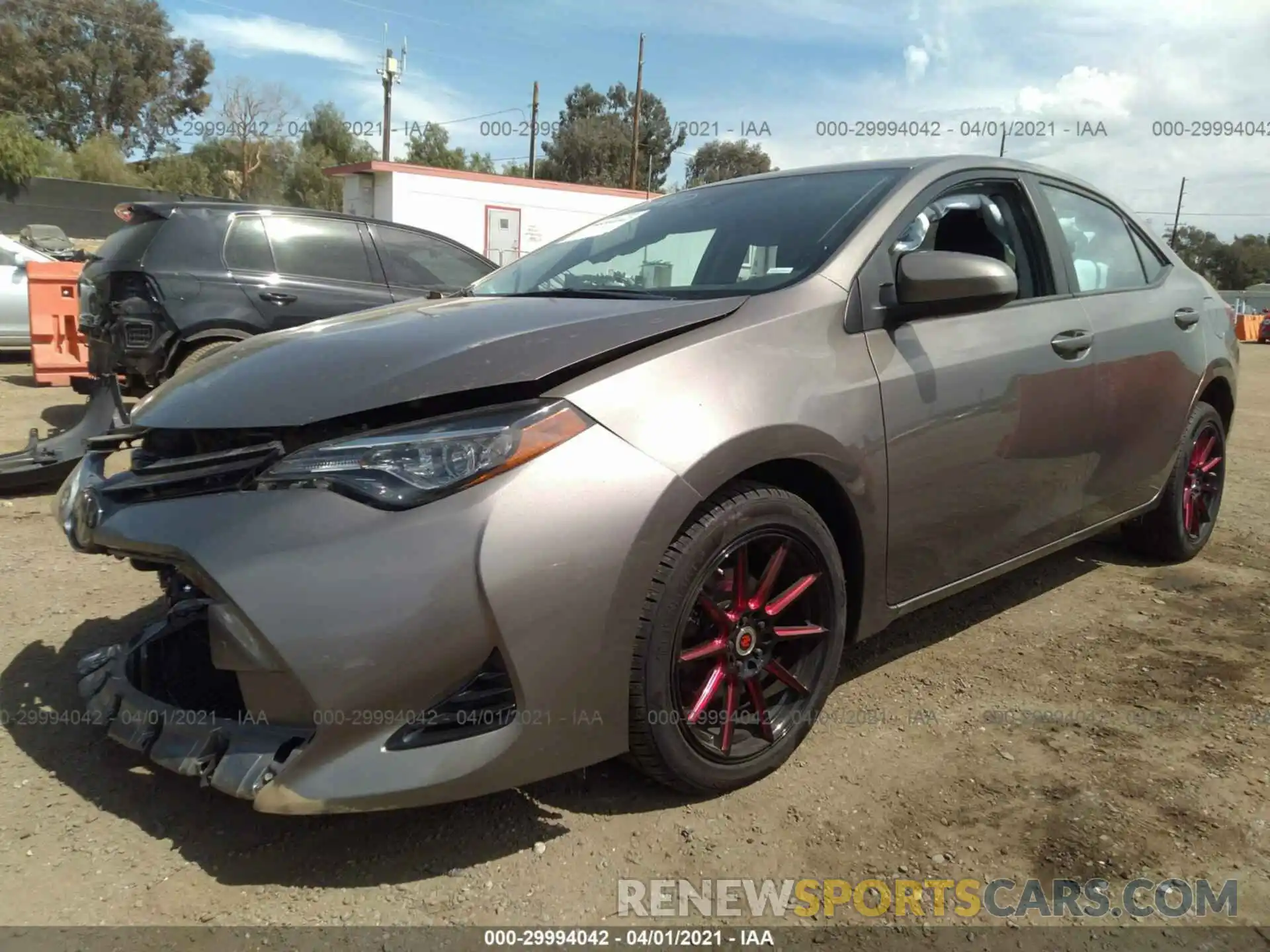 2 Photograph of a damaged car 2T1BURHE0KC143279 TOYOTA COROLLA 2019