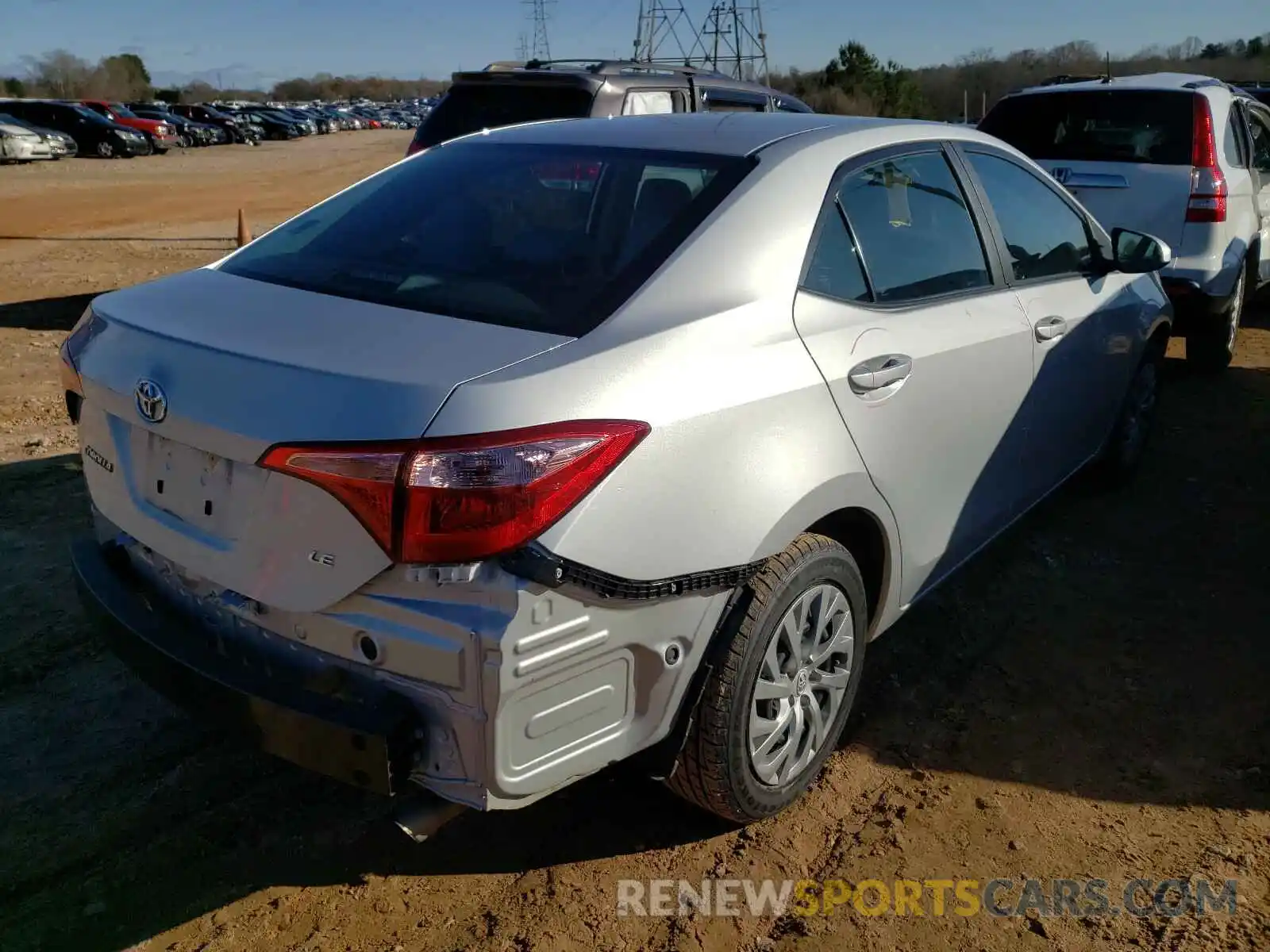 4 Photograph of a damaged car 2T1BURHE0KC143931 TOYOTA COROLLA 2019