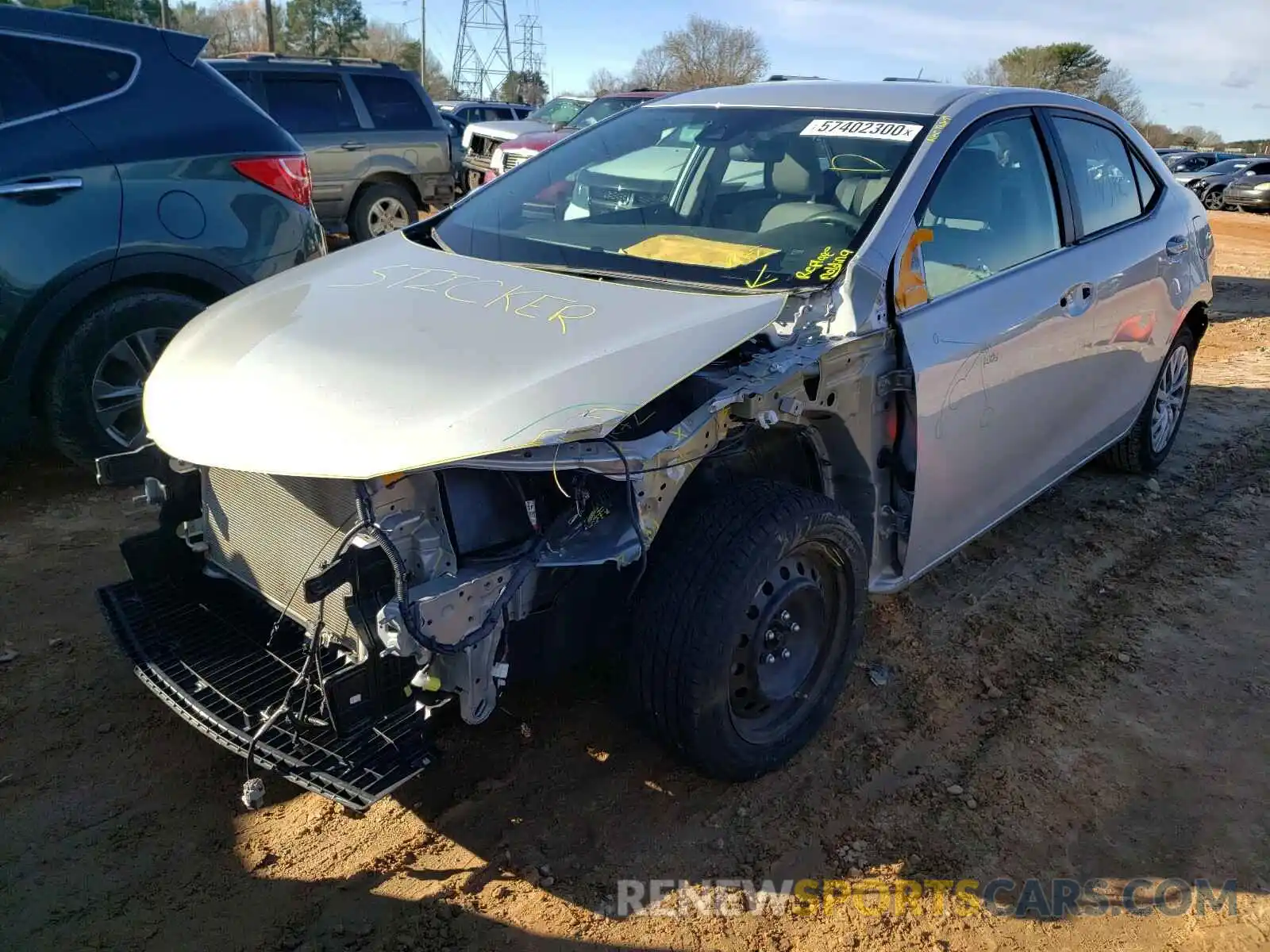 9 Photograph of a damaged car 2T1BURHE0KC143931 TOYOTA COROLLA 2019