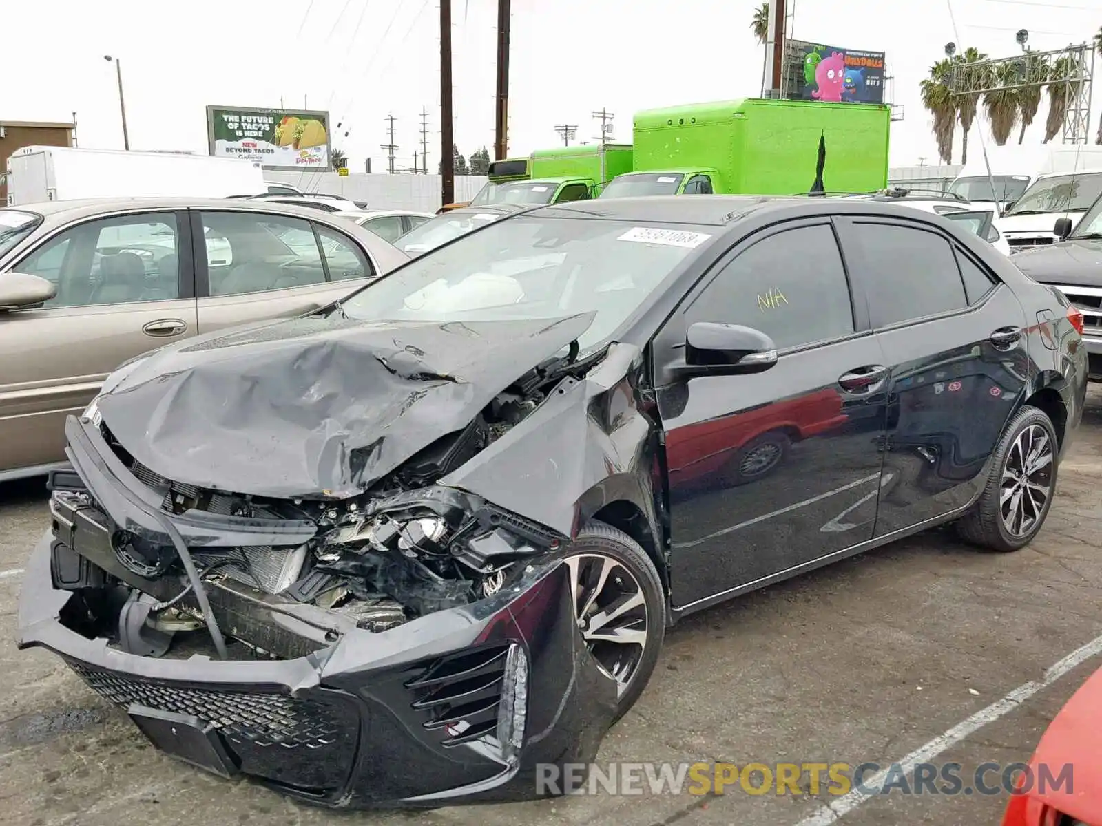 2 Photograph of a damaged car 2T1BURHE0KC144576 TOYOTA COROLLA 2019