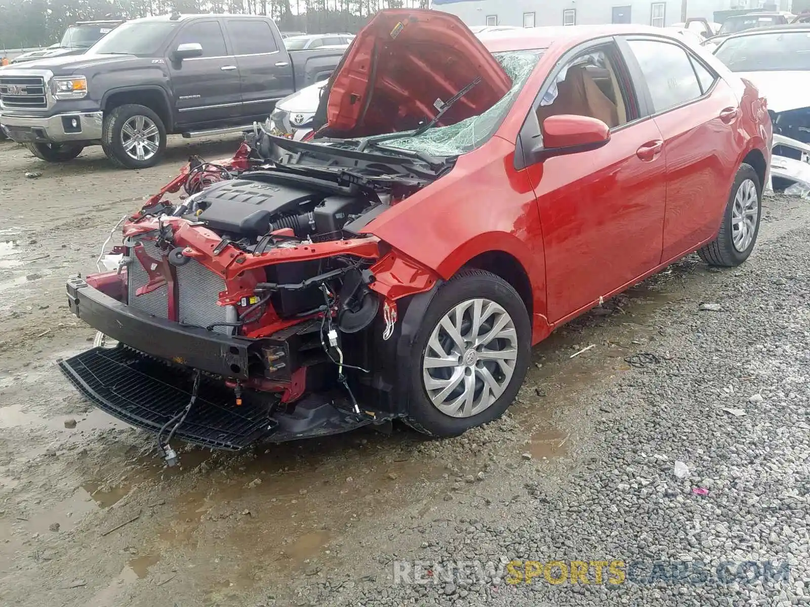 2 Photograph of a damaged car 2T1BURHE0KC144710 TOYOTA COROLLA 2019