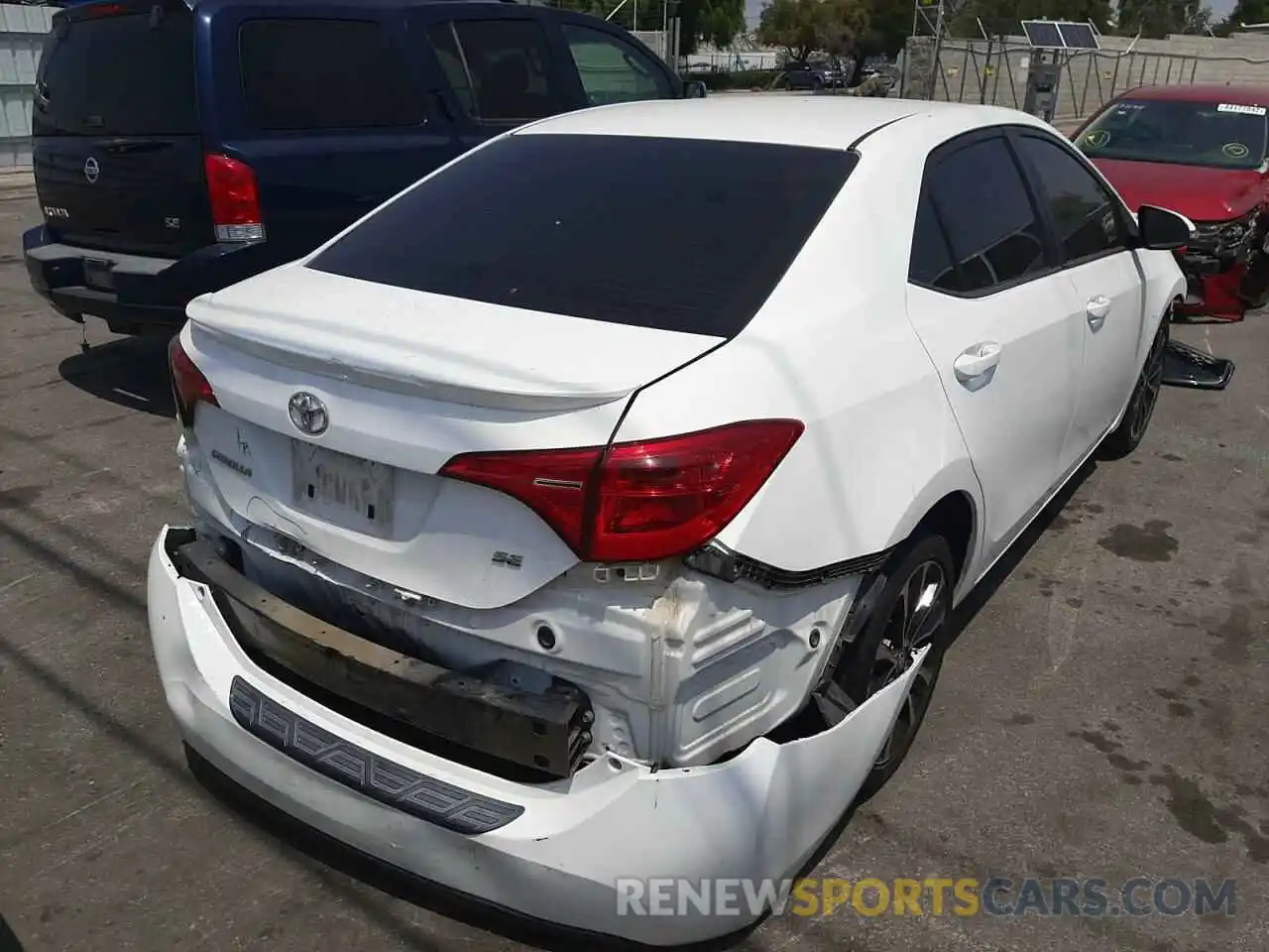 4 Photograph of a damaged car 2T1BURHE0KC145114 TOYOTA COROLLA 2019