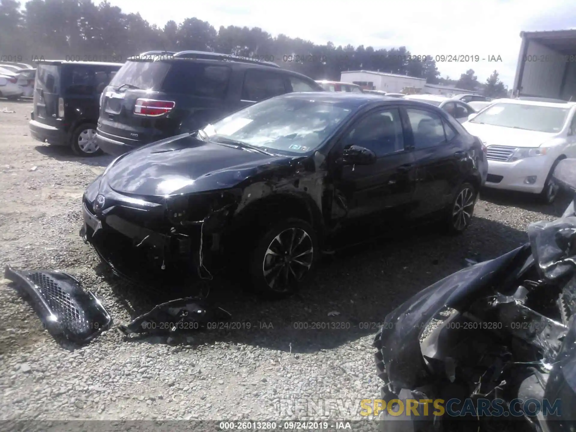 2 Photograph of a damaged car 2T1BURHE0KC145274 TOYOTA COROLLA 2019