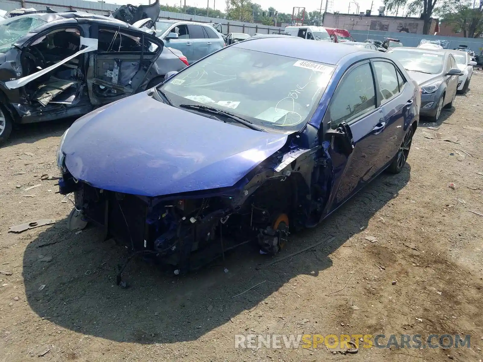 9 Photograph of a damaged car 2T1BURHE0KC145419 TOYOTA COROLLA 2019