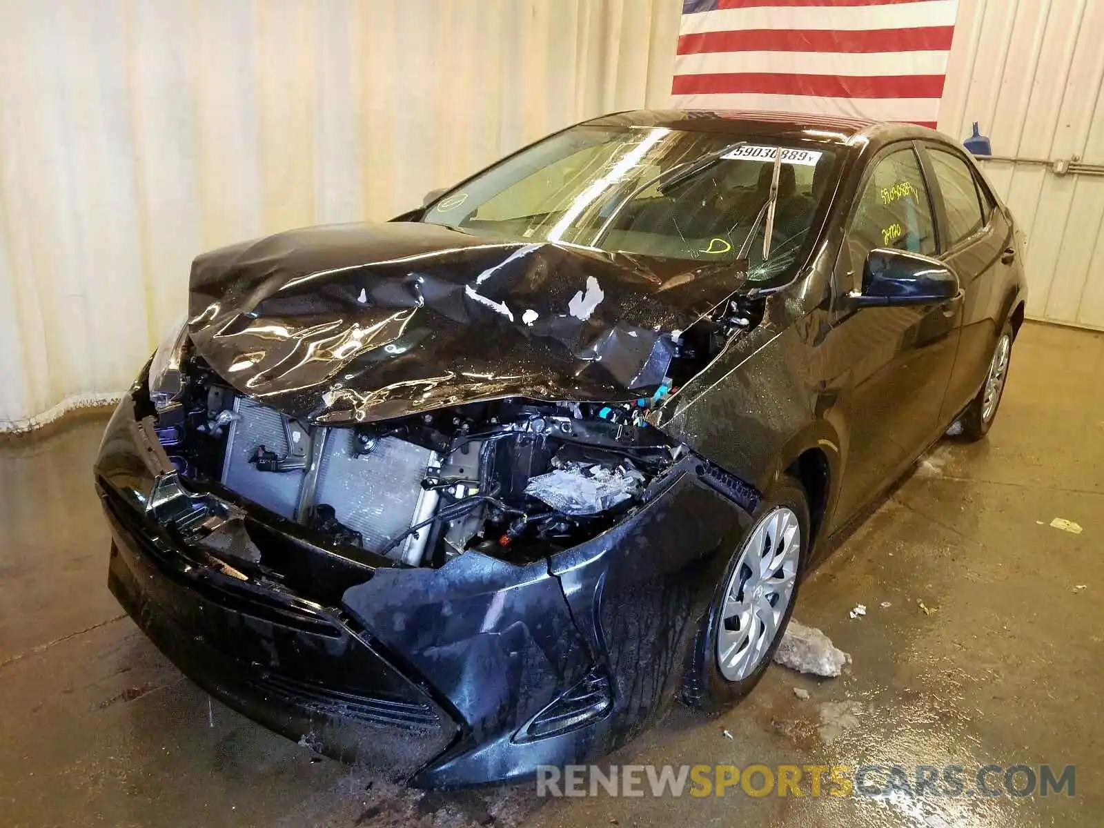 2 Photograph of a damaged car 2T1BURHE0KC145775 TOYOTA COROLLA 2019