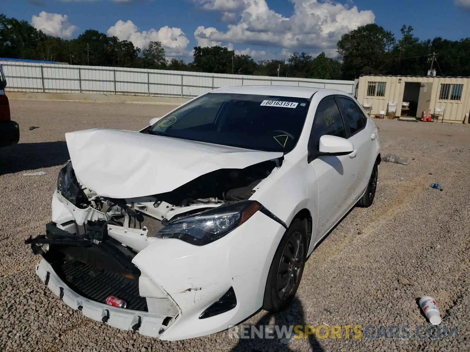 2 Photograph of a damaged car 2T1BURHE0KC146120 TOYOTA COROLLA 2019