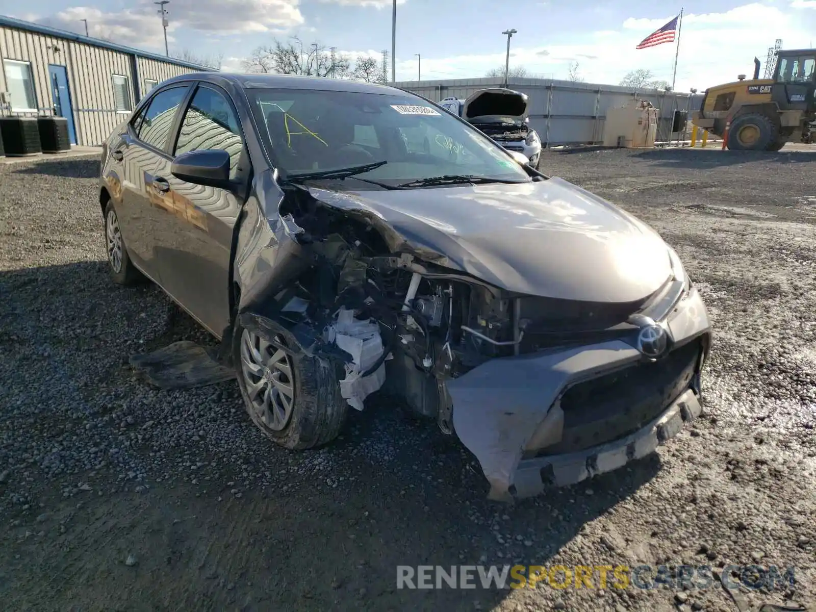 1 Photograph of a damaged car 2T1BURHE0KC146523 TOYOTA COROLLA 2019