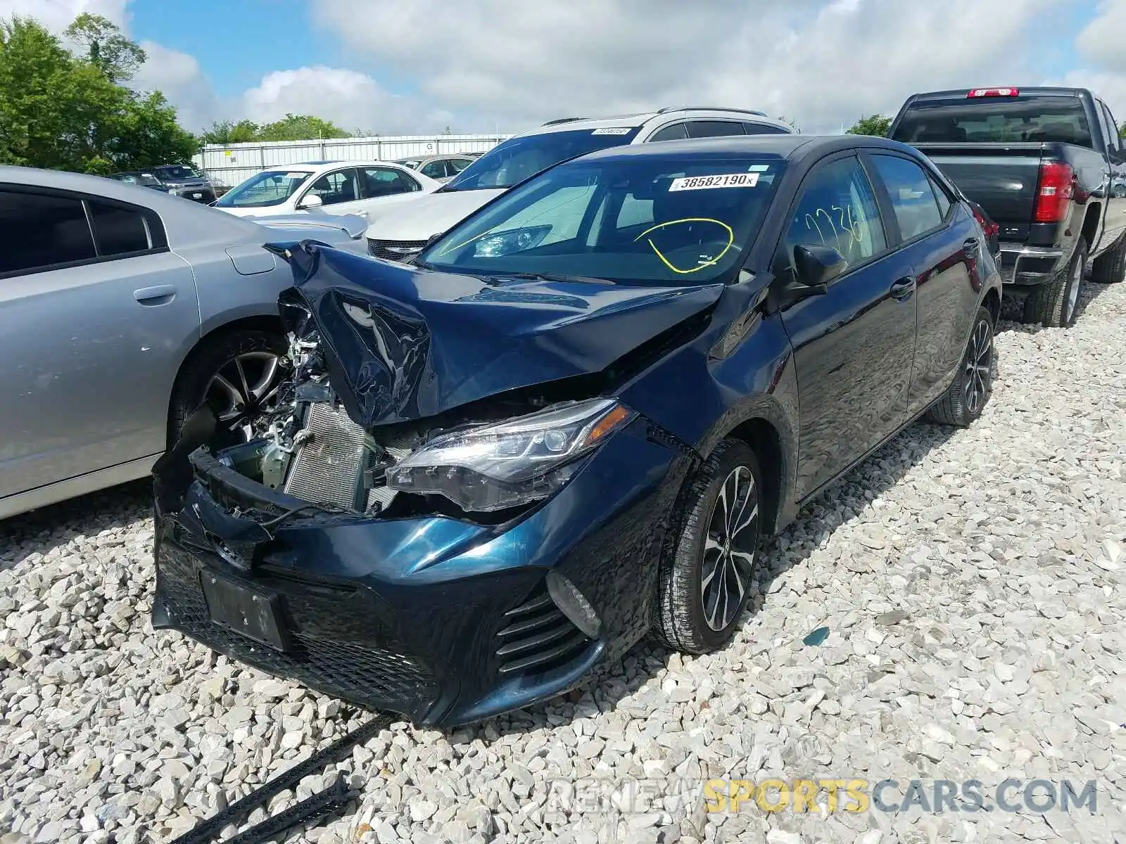 2 Photograph of a damaged car 2T1BURHE0KC146716 TOYOTA COROLLA 2019