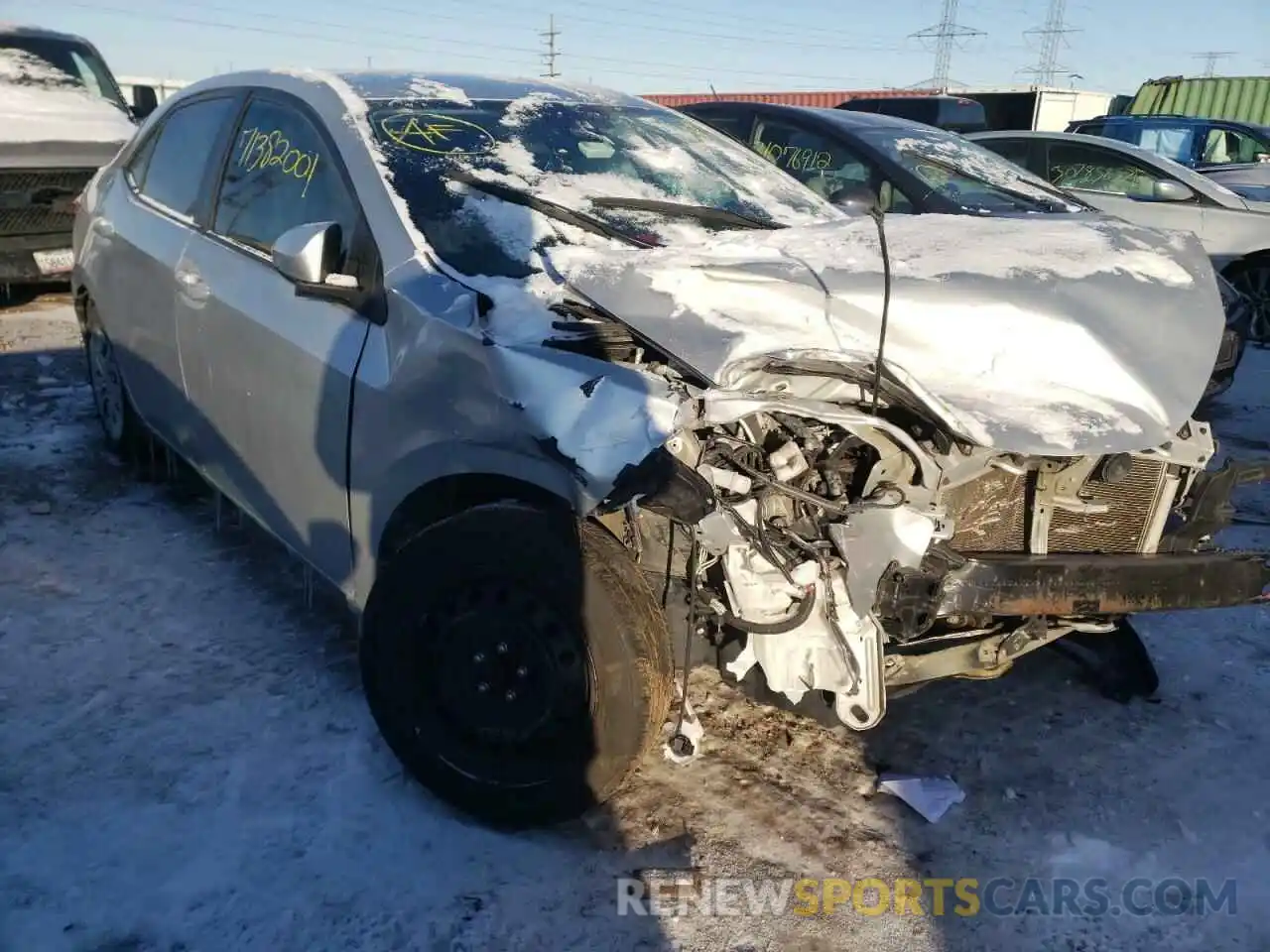 1 Photograph of a damaged car 2T1BURHE0KC147087 TOYOTA COROLLA 2019