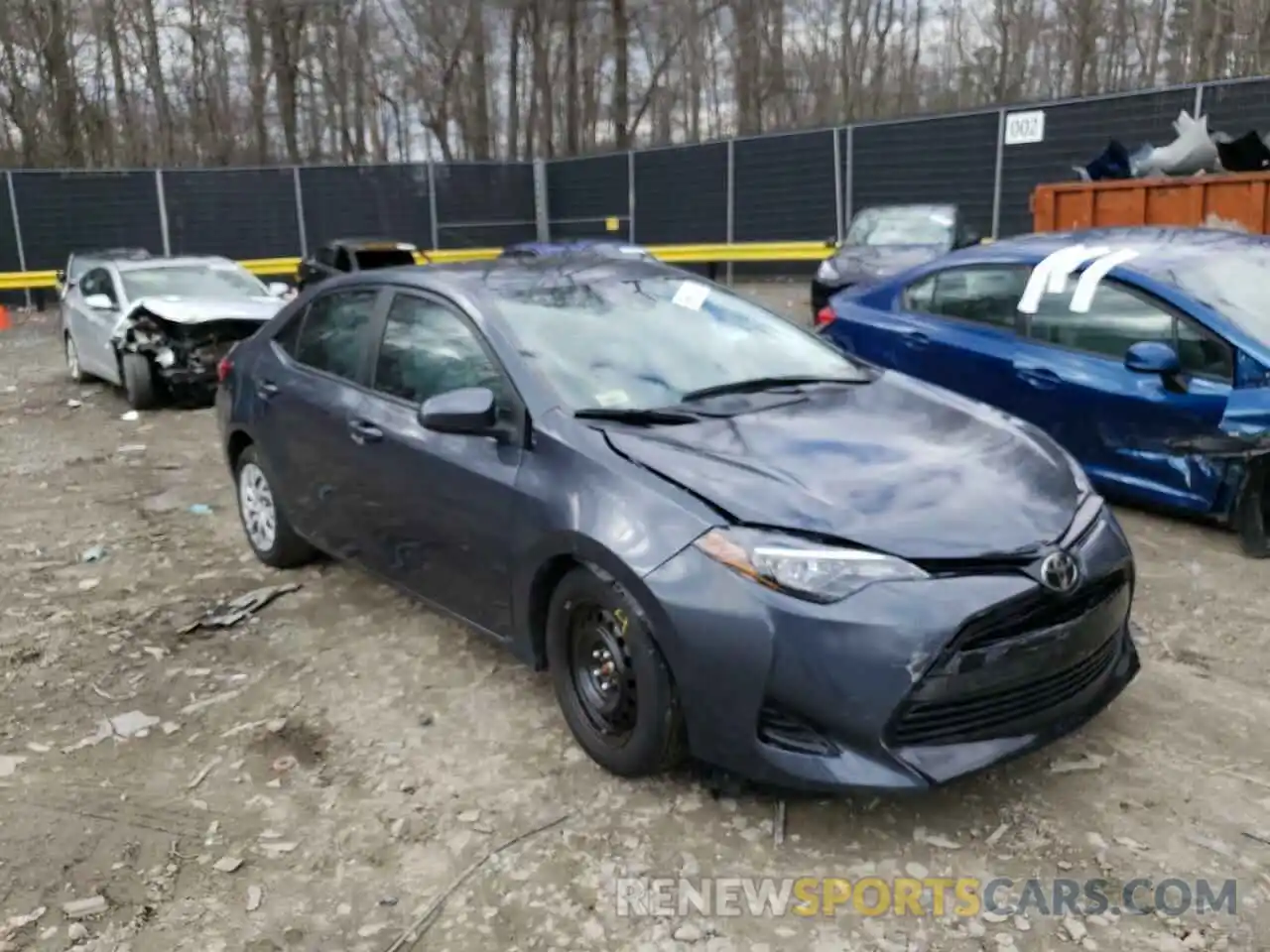 1 Photograph of a damaged car 2T1BURHE0KC147414 TOYOTA COROLLA 2019