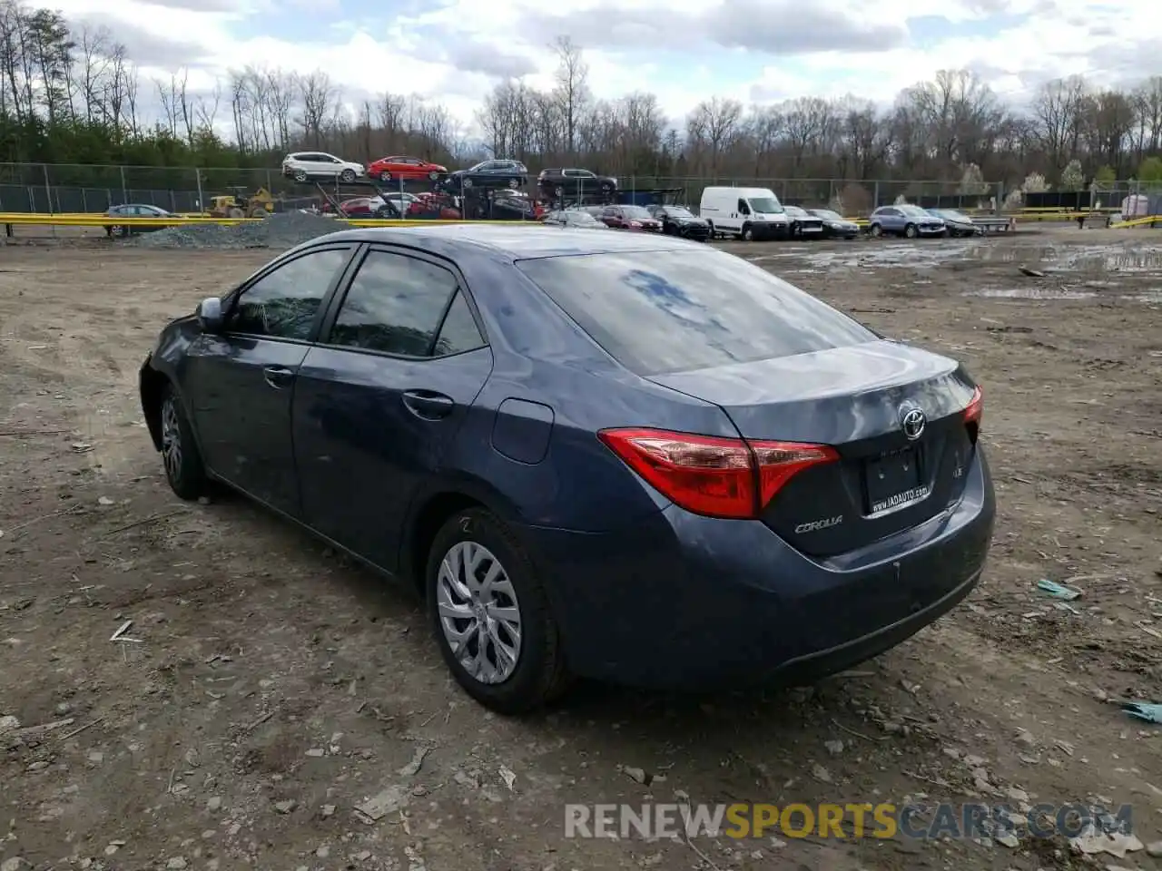 3 Photograph of a damaged car 2T1BURHE0KC147414 TOYOTA COROLLA 2019