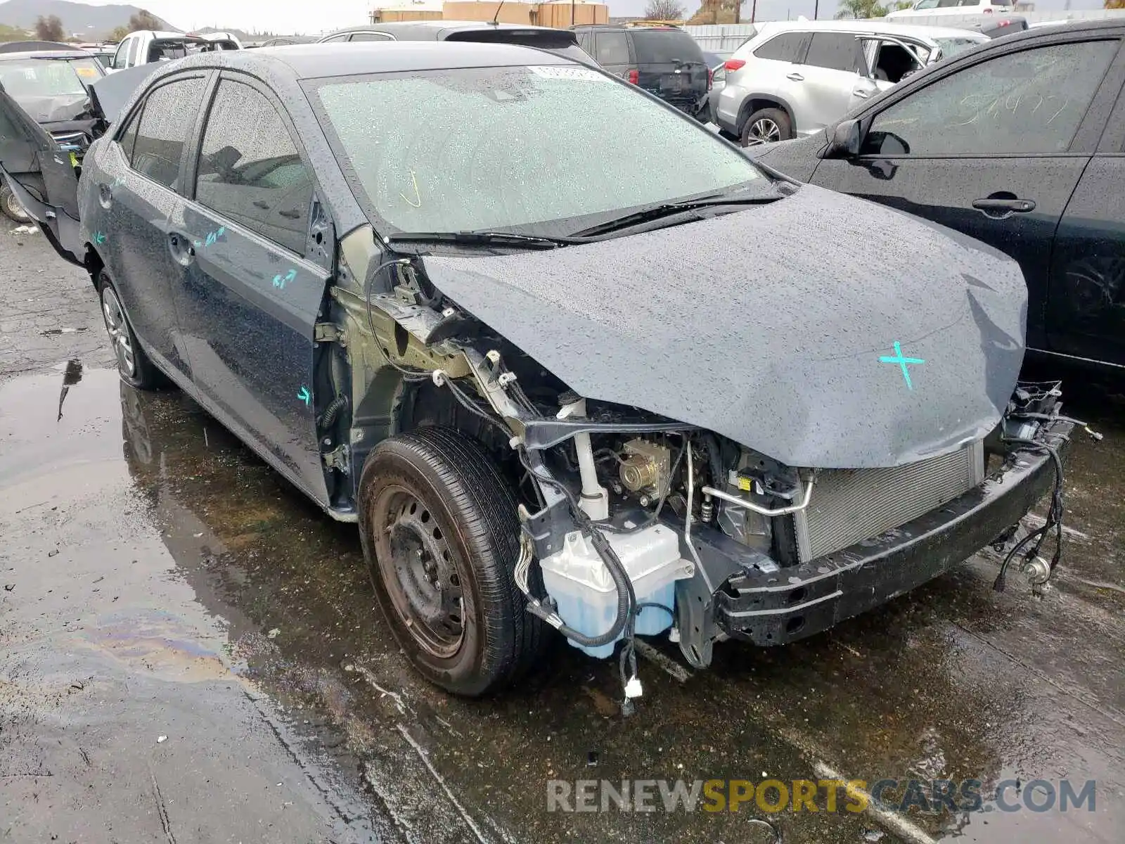 1 Фотография поврежденного автомобиля 2T1BURHE0KC147591 TOYOTA COROLLA 2019