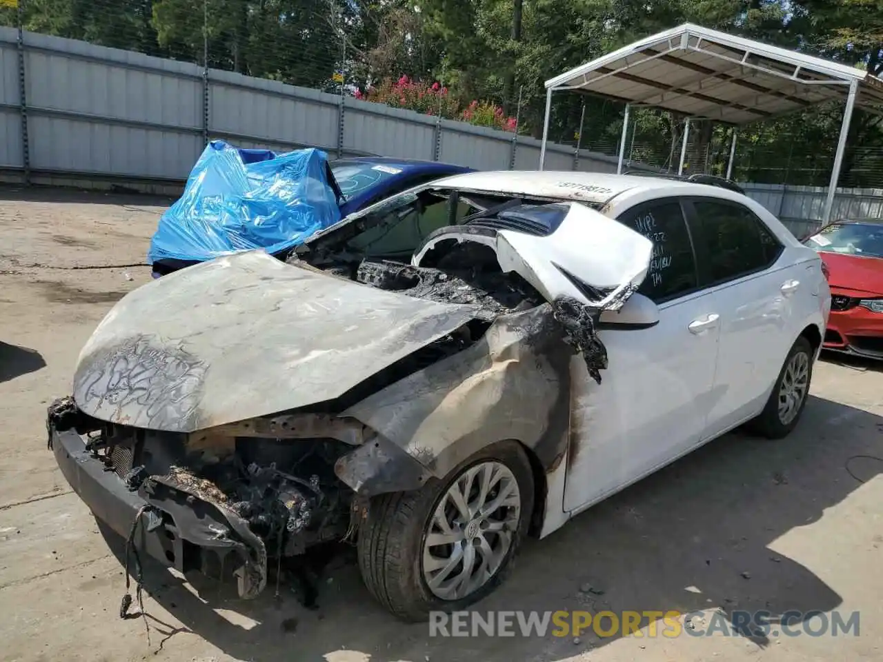 2 Photograph of a damaged car 2T1BURHE0KC147753 TOYOTA COROLLA 2019