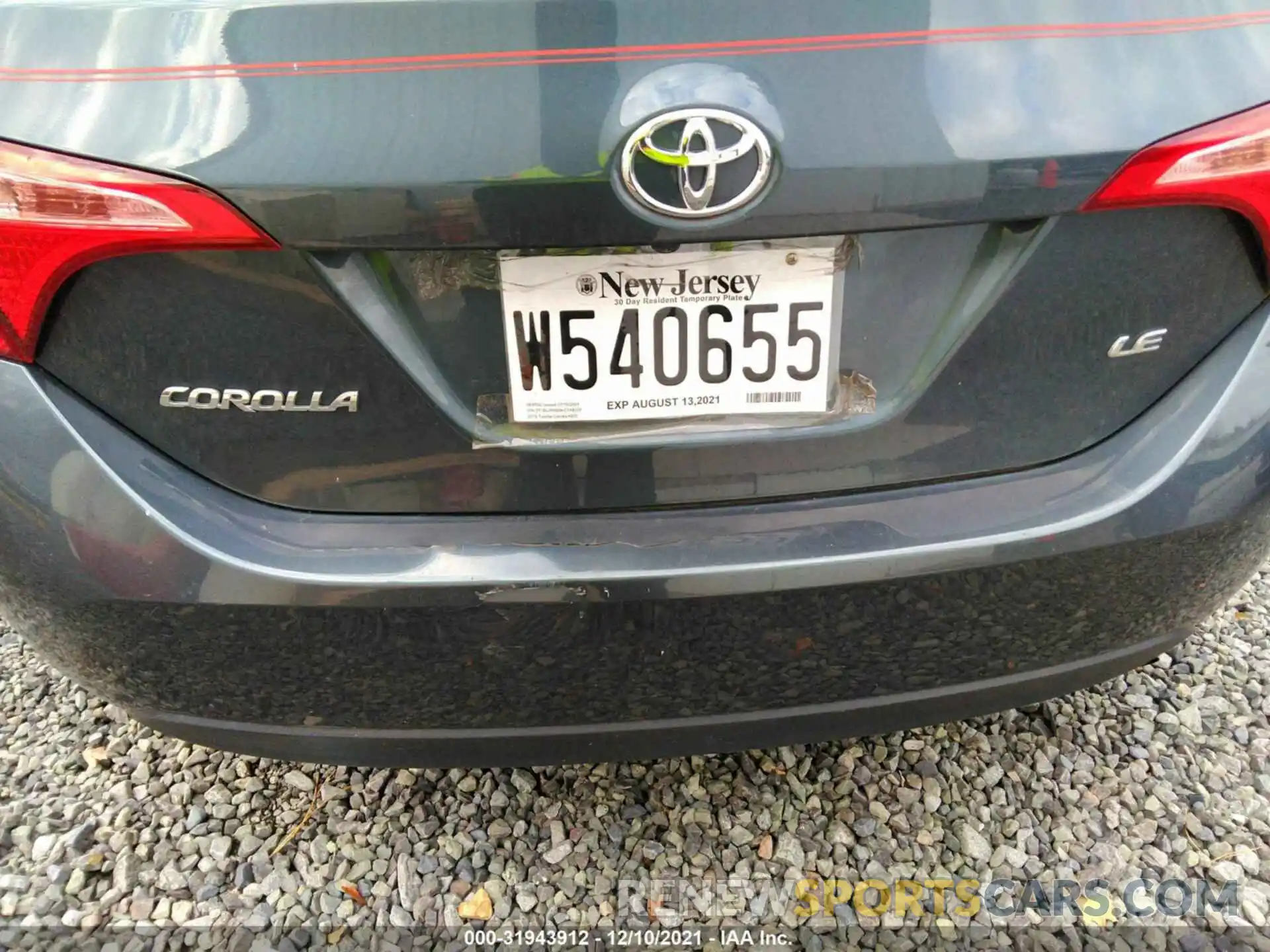 6 Photograph of a damaged car 2T1BURHE0KC148207 TOYOTA COROLLA 2019