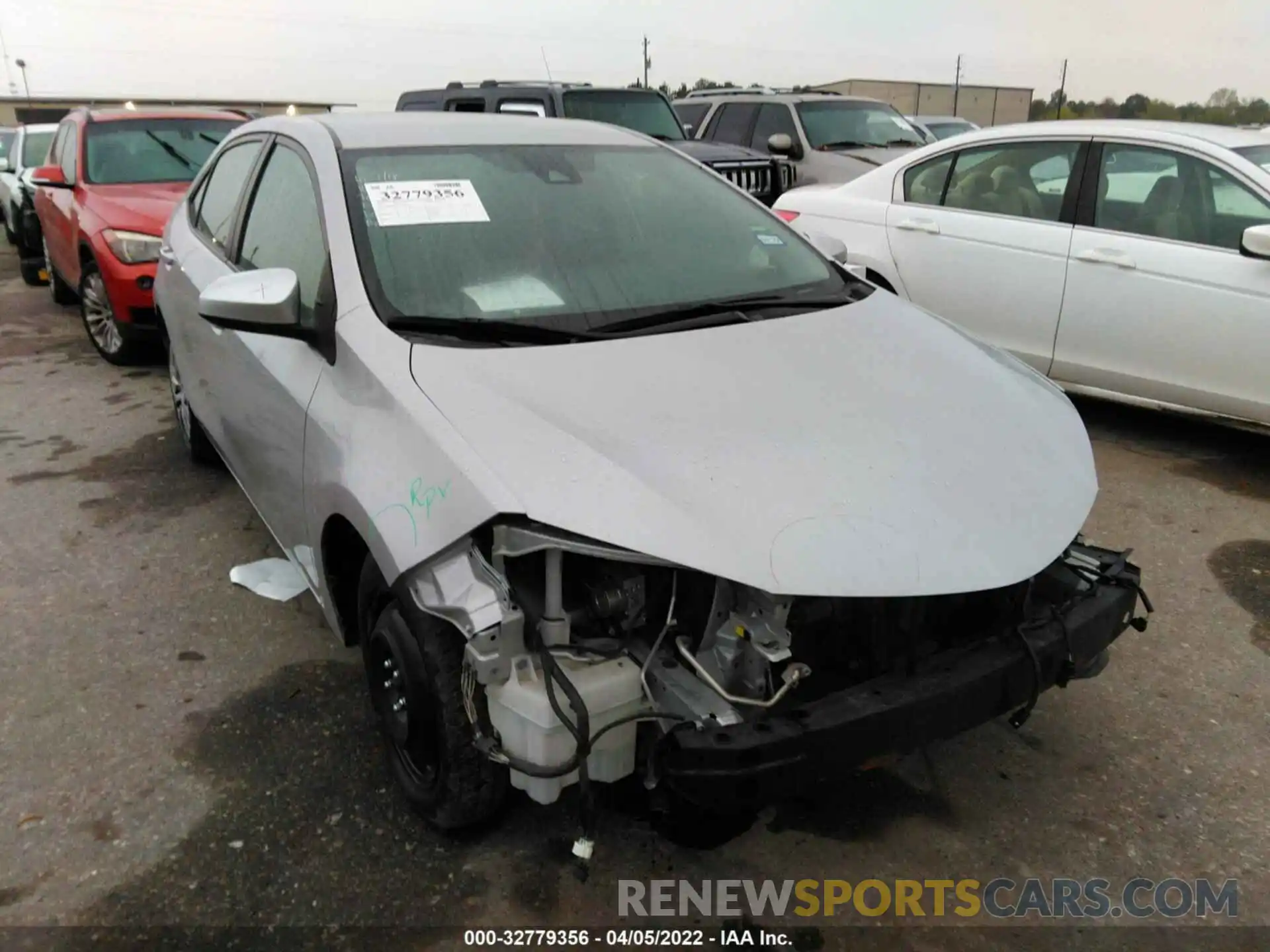 1 Photograph of a damaged car 2T1BURHE0KC148420 TOYOTA COROLLA 2019